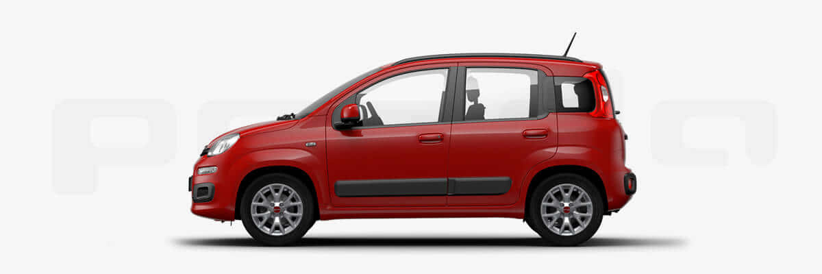 Fiat Panda, red, compact car, SD Desktop Wallpaper