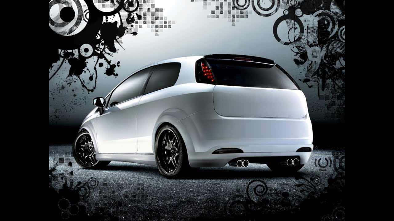 Fiat Punto, silver hatchback, black rims, HD Desktop Wallpaper