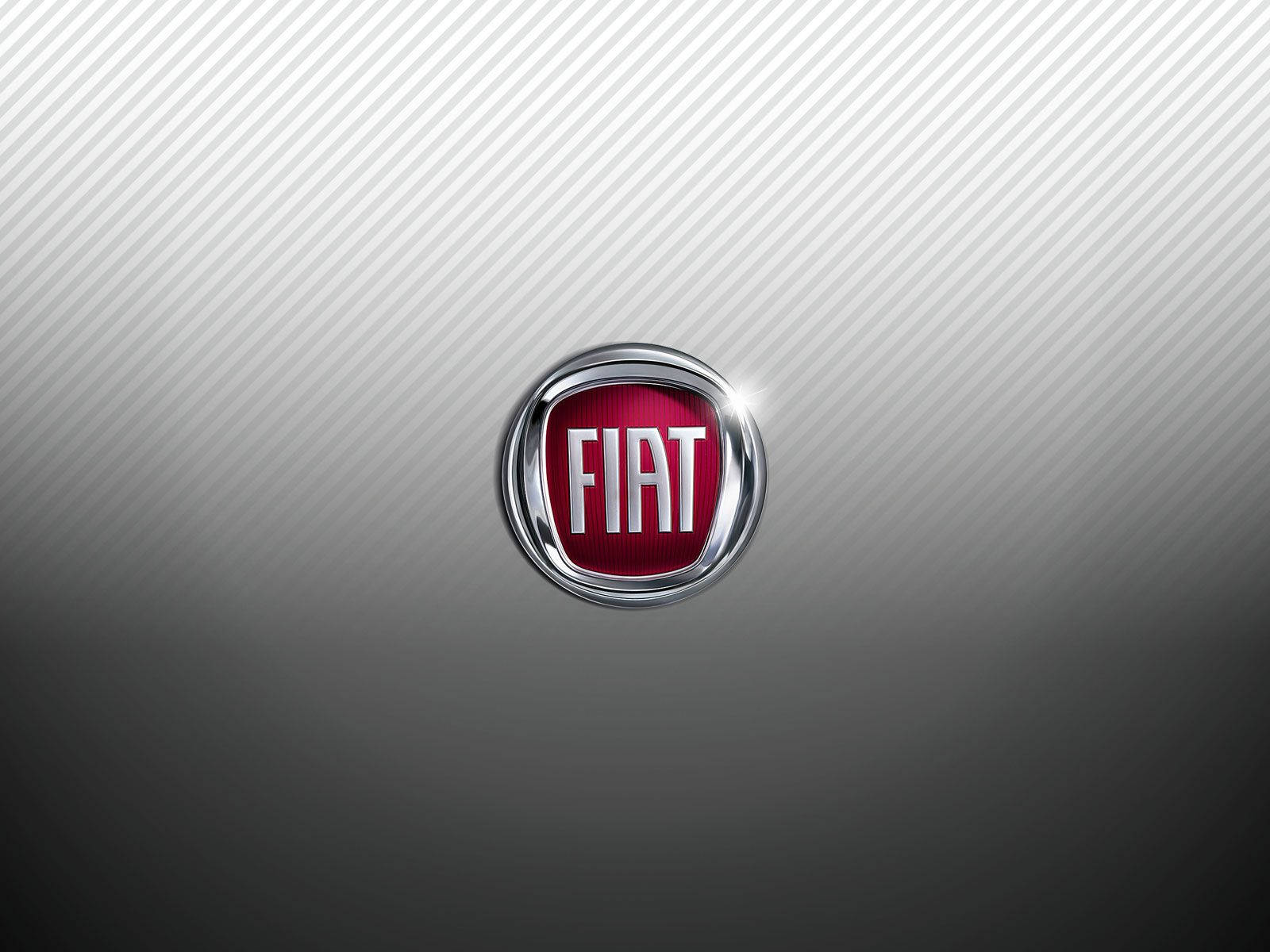 Fiat, chrome, red background, HD Desktop Wallpaper