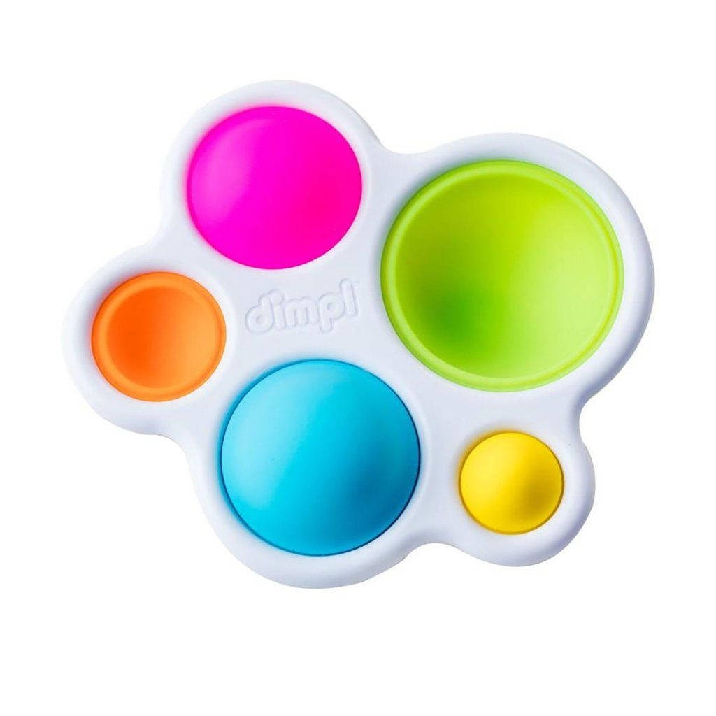 Simpl Dimpl Pop It, white silicone, pink green orange blue yellow, SD Desktop Wallpaper