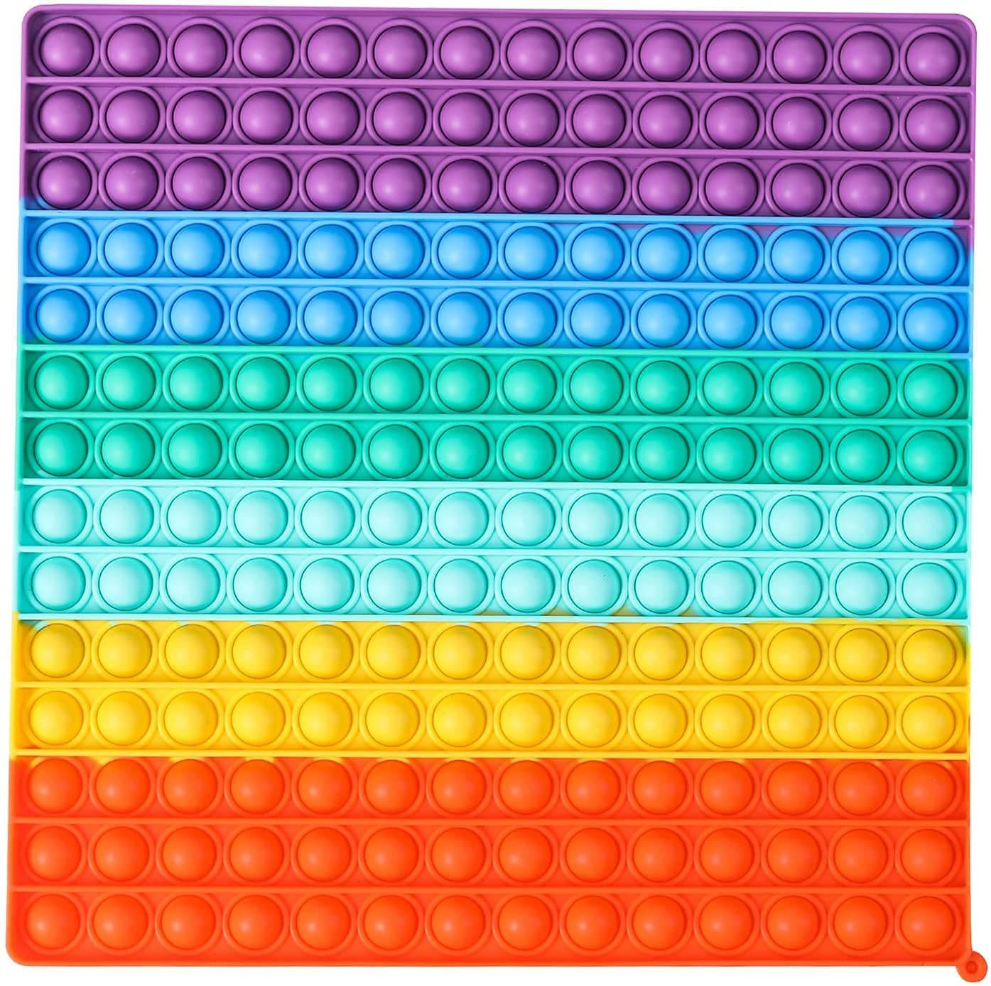 Pop It Fidget Toy, rainbow-colored, colorful silicone bubbles, HD Desktop Wallpaper