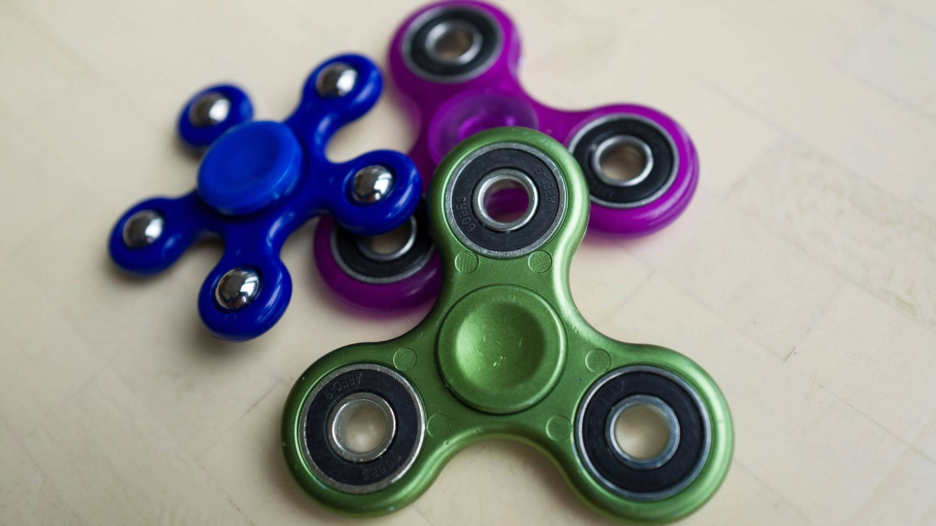 fidget spinners, blue, purple, Full HD Desktop Wallpaper