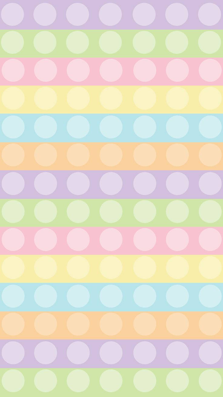 Aesthetic Pop It, pastel rainbow stripes, soft circles, HD Phone Wallpaper