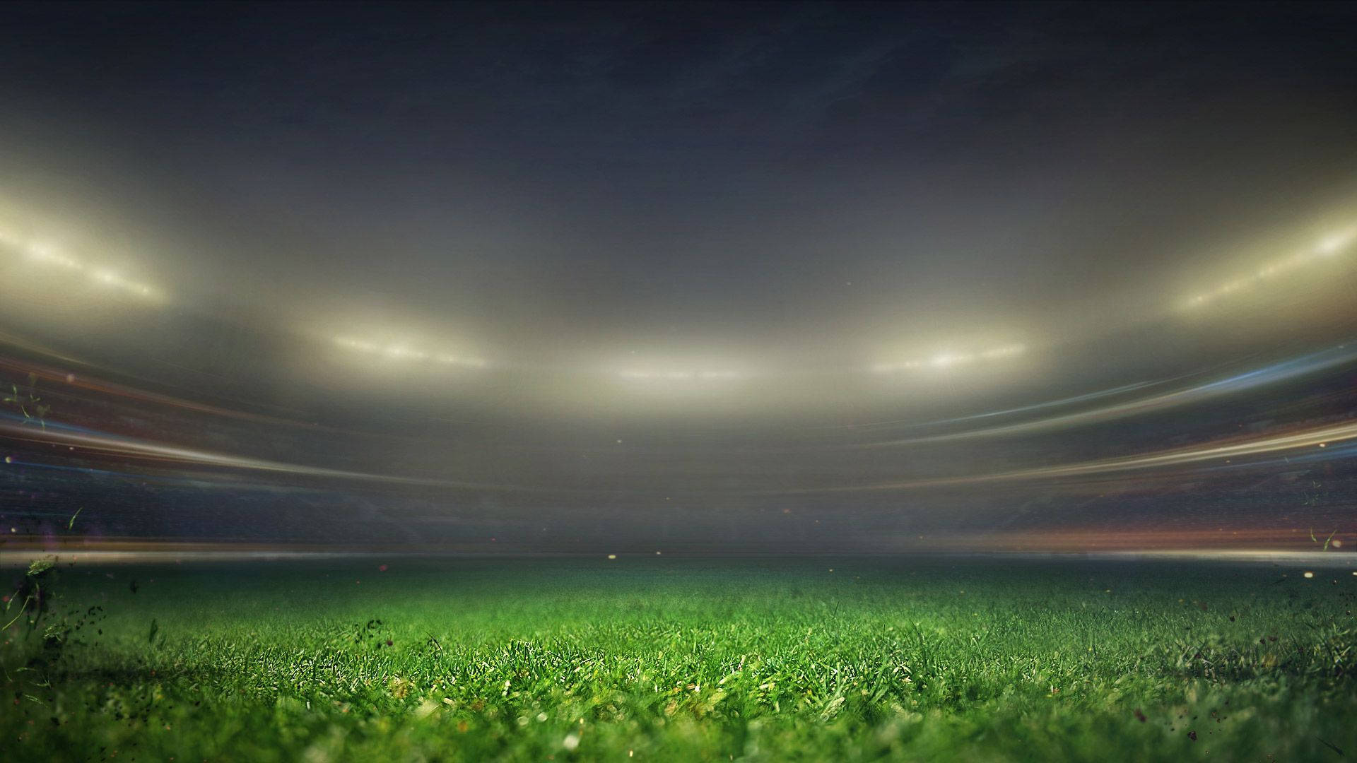 FIFA 21, green football field, stadium lights, Full HD Desktop Wallpaper