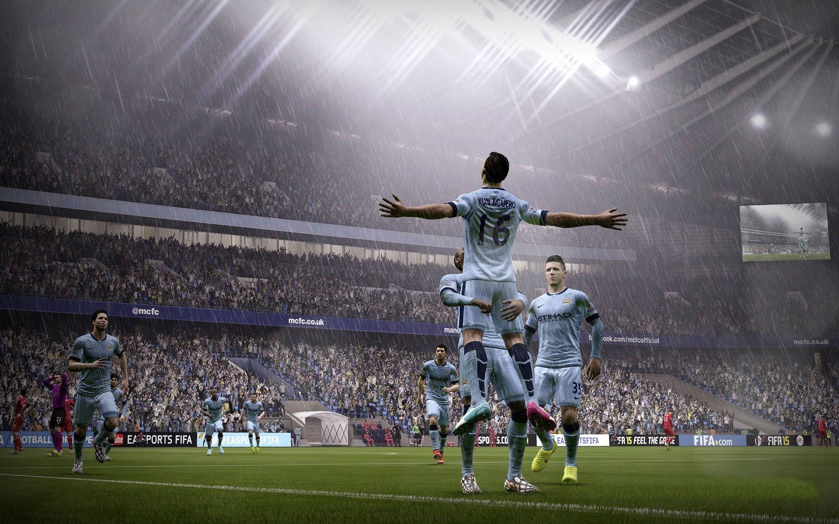 FIFA 21, football team, celebrating victory, HD Desktop Wallpaper