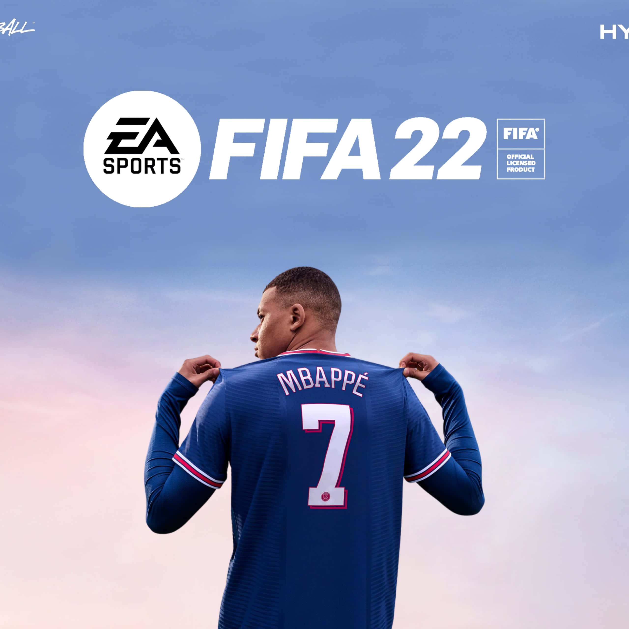 FIFA 22, blue jersey, number 7, 2K Desktop Wallpaper