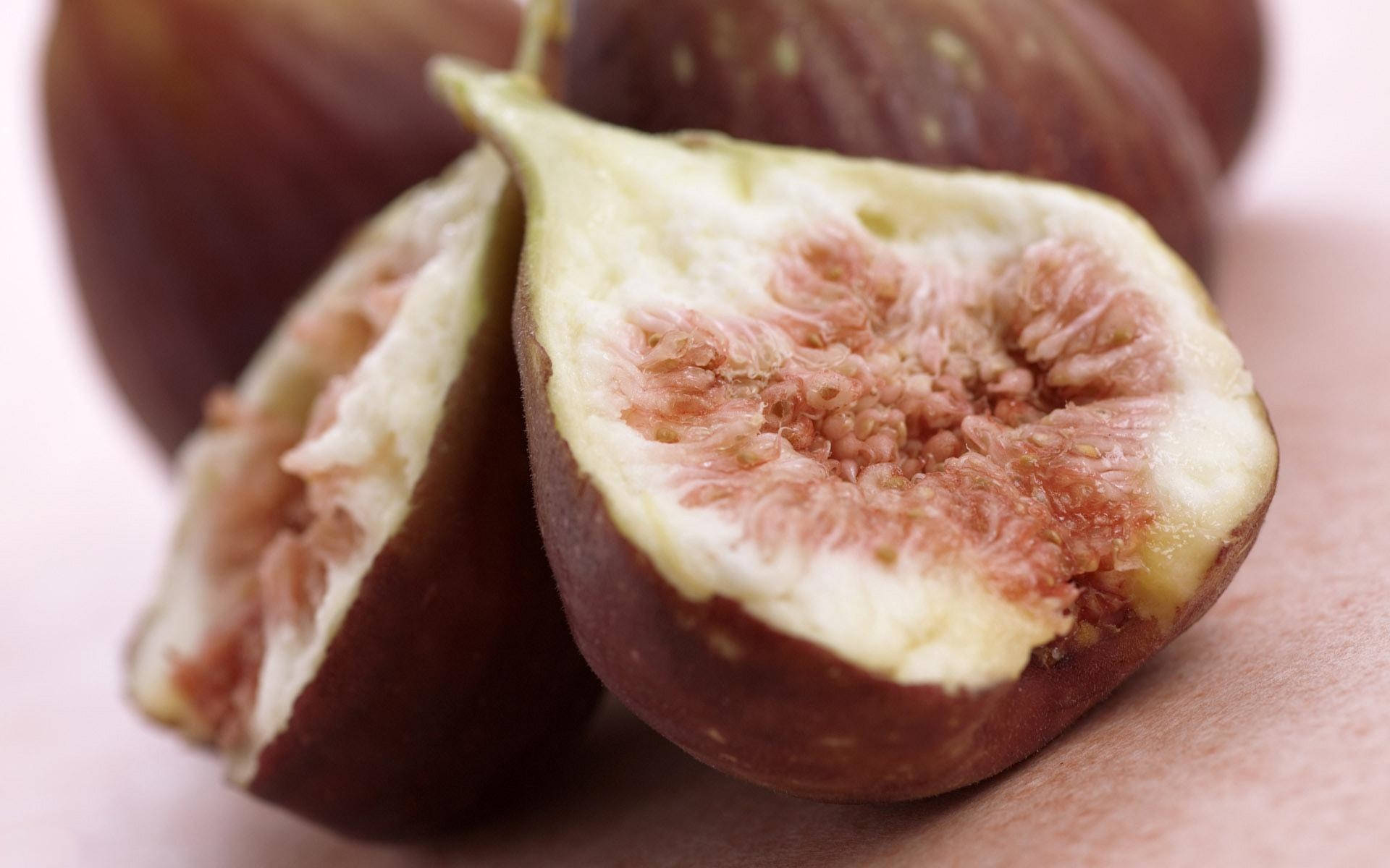 figs, fruit flesh, pinkish-red flesh, Full HD Desktop Wallpaper