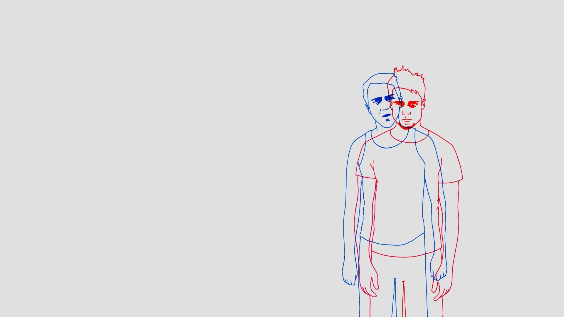 Fight Club, minimalism, red, Full HD Desktop Wallpaper
