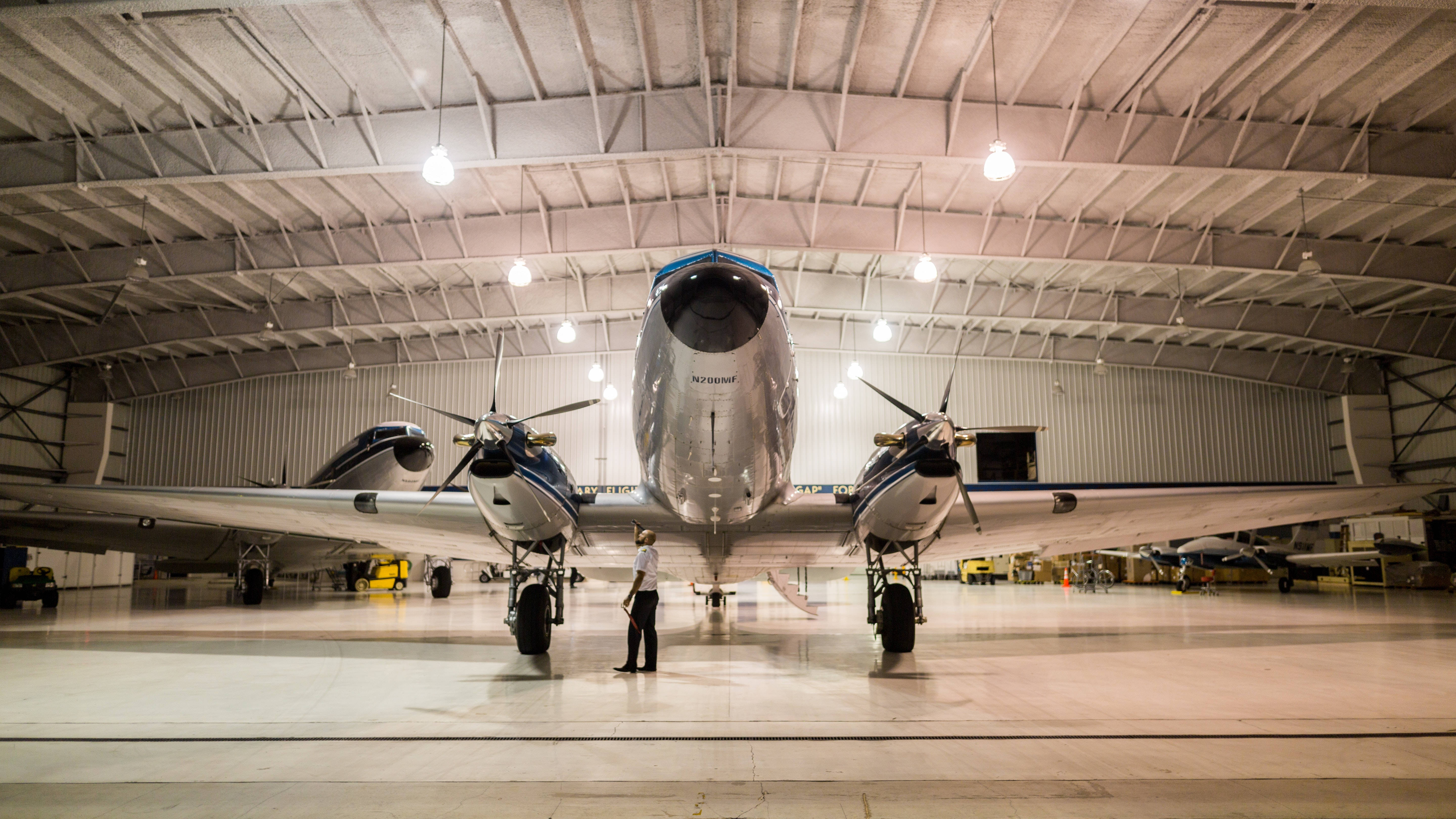 fighter plane, silver, propeller airplane, 5K Desktop Wallpaper