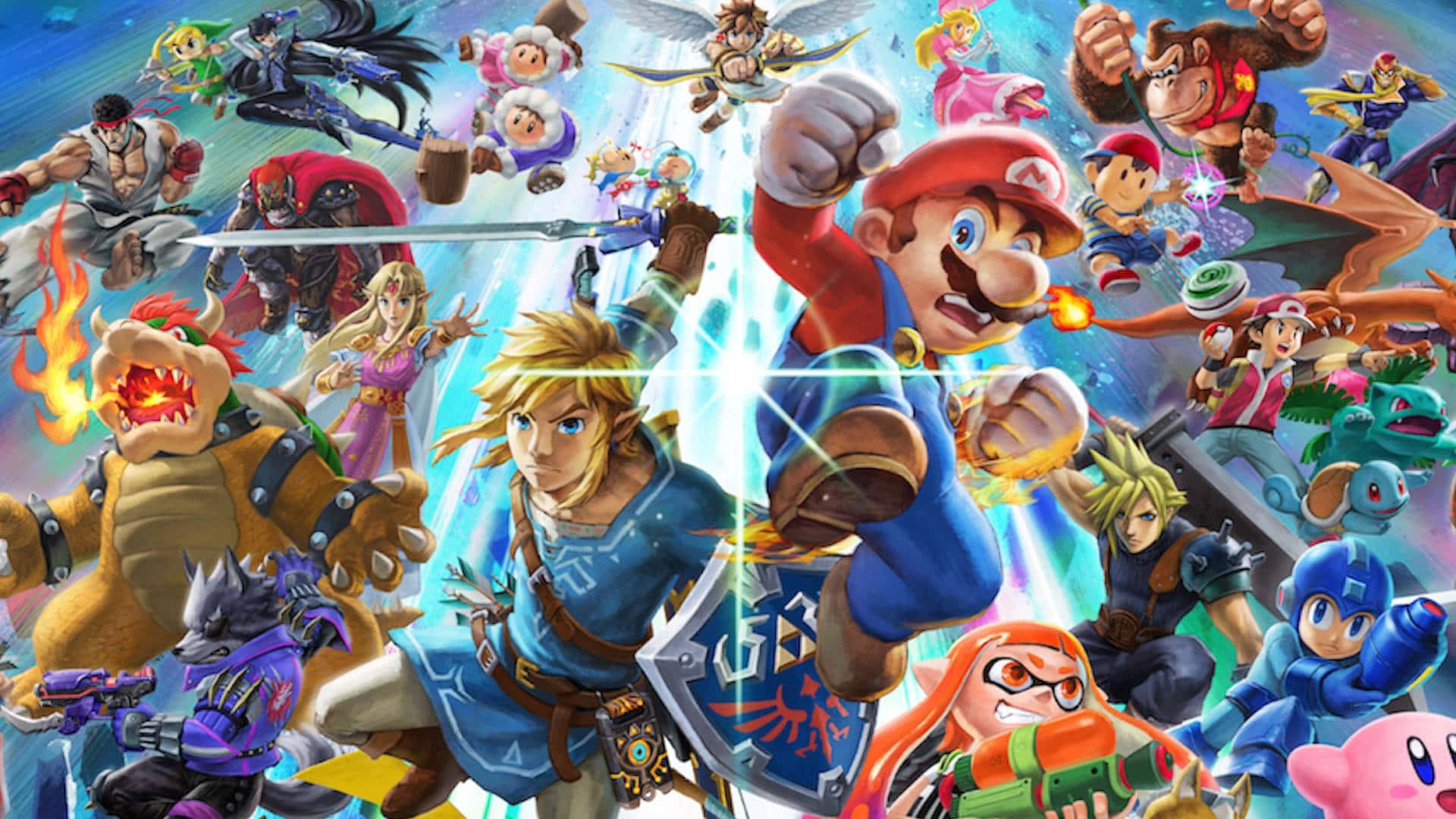 Fighting Games, 1920 x 1080, digital collage, Full HD Desktop Wallpaper