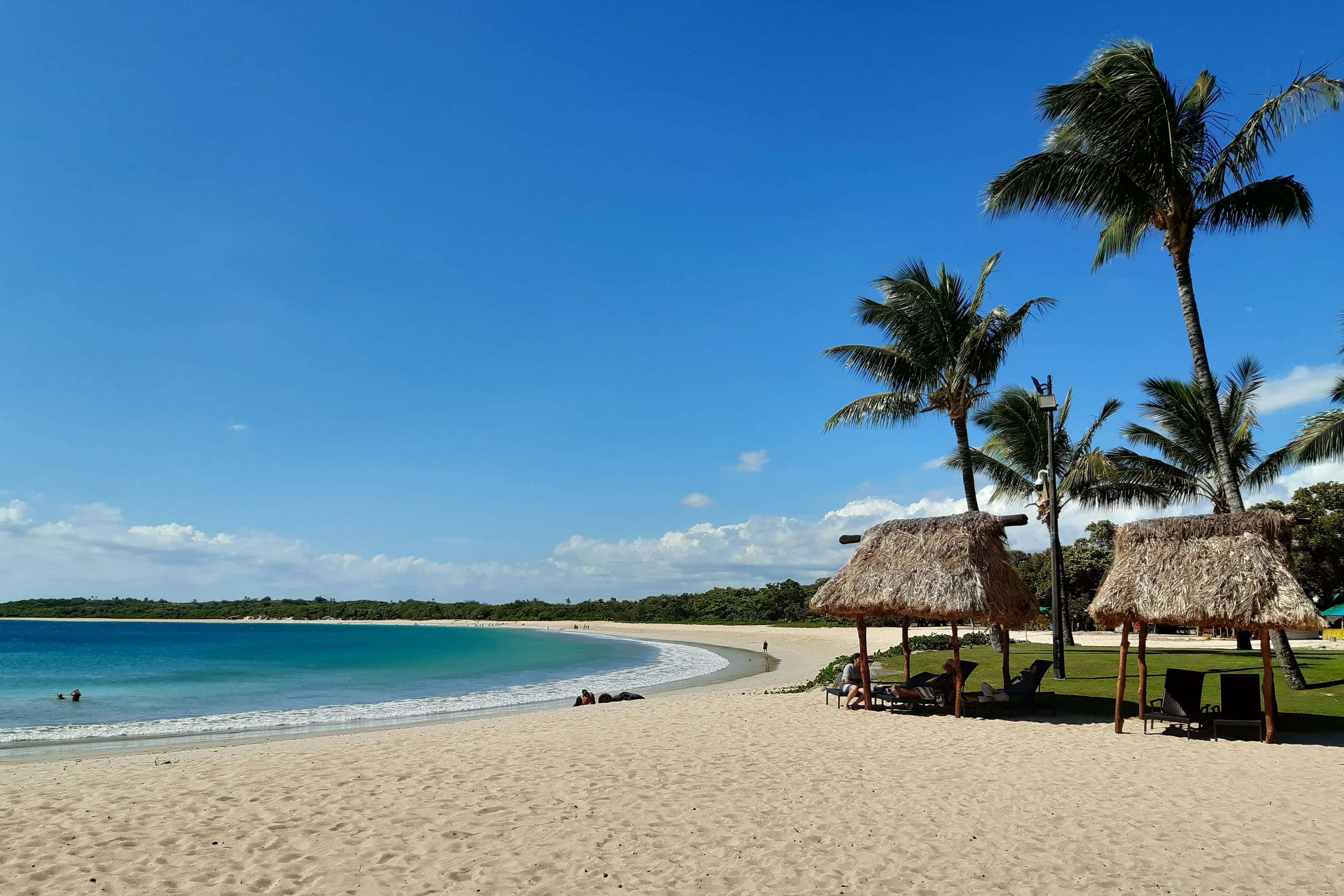 Fiji Beach, sunset, white sand, 2K Desktop Wallpaper