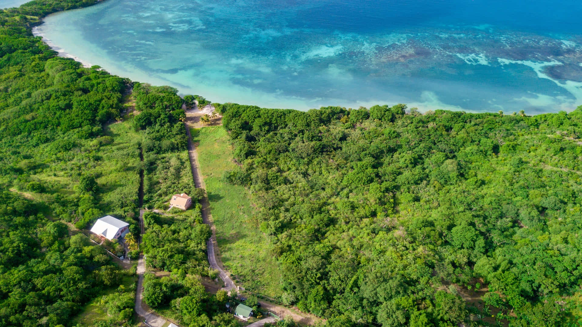 Fiji, tropical island, winding roads, Full HD Desktop Wallpaper