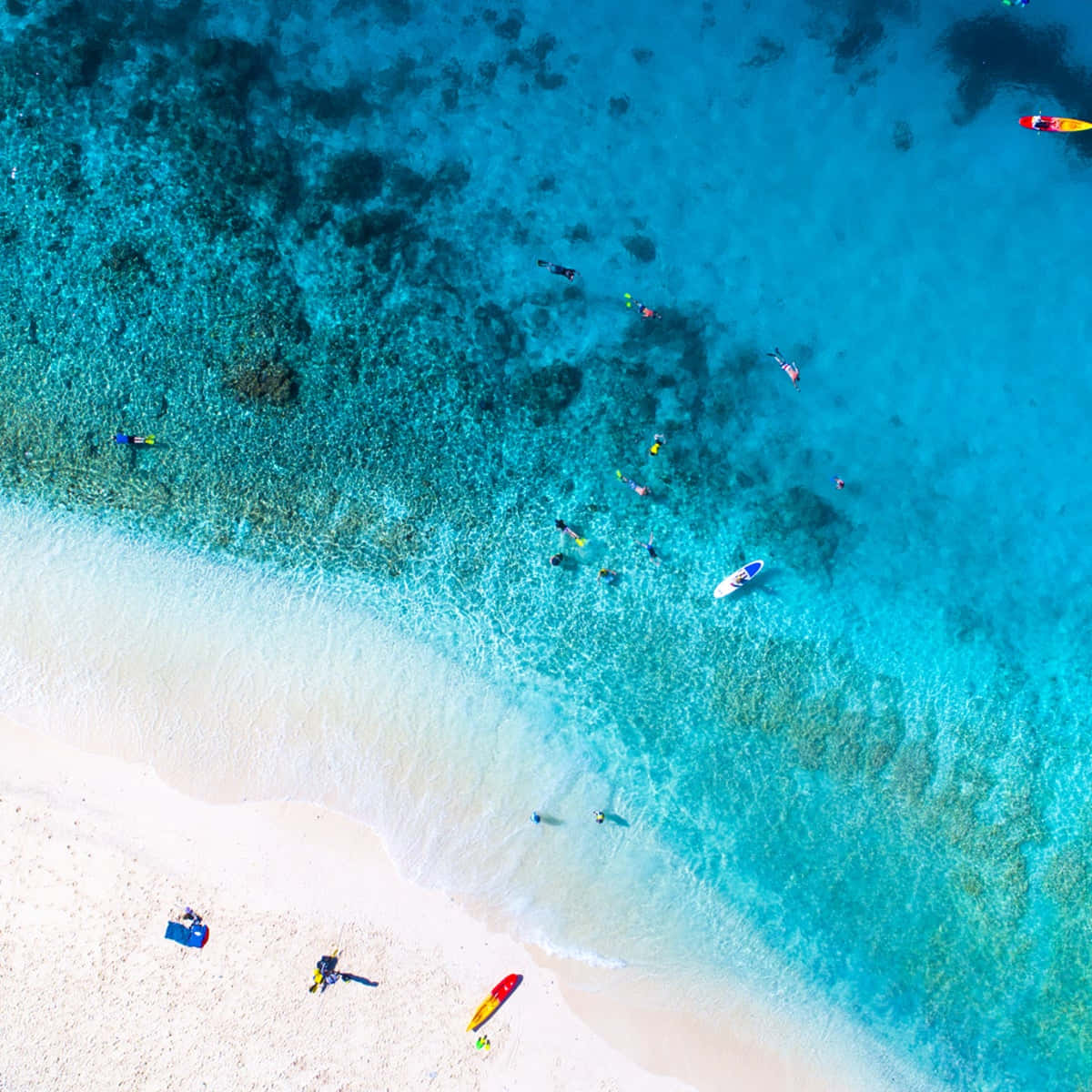 Fiji, turquoise waters, white sand beach, SD Desktop Wallpaper