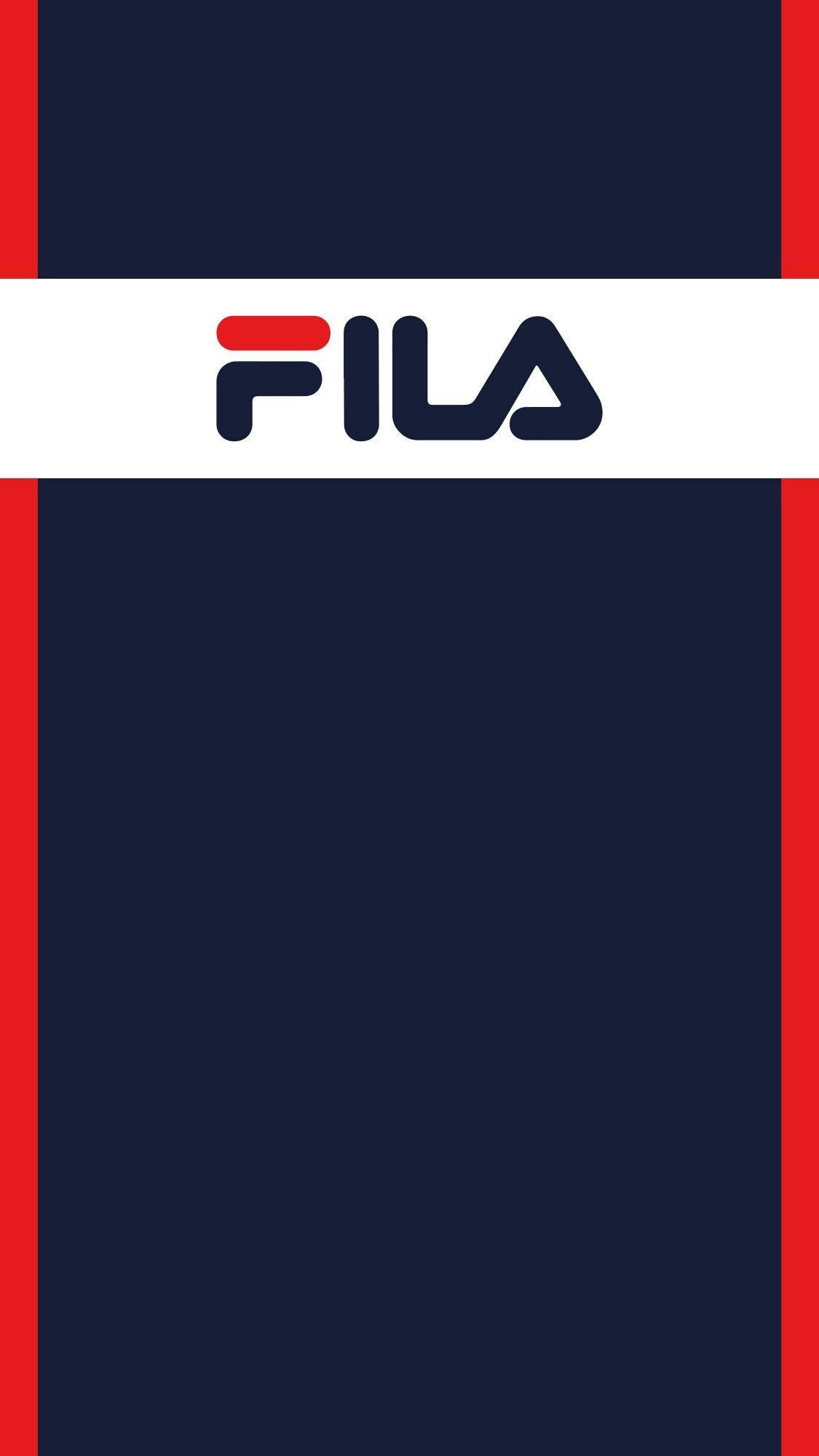 Fila, navy blue, red vertical stripes, Full HD Phone Wallpaper