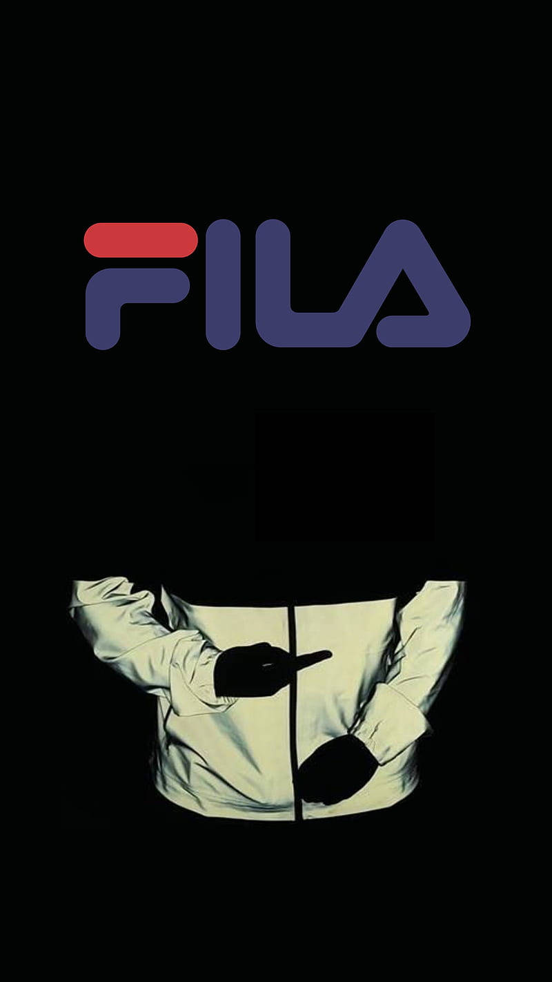 Fila, white jacket, black background, HD Phone Wallpaper