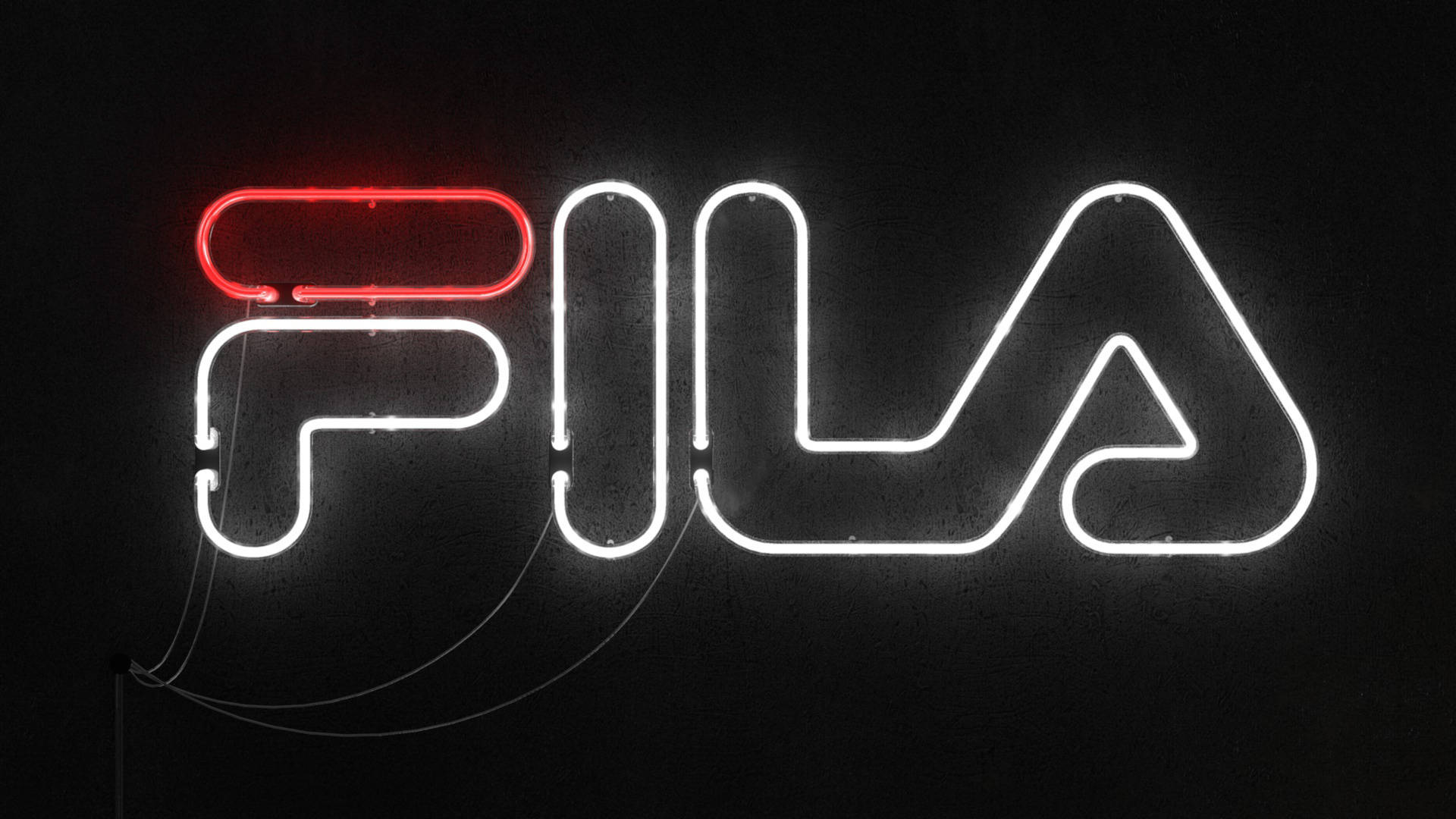 Fila, LED Light, neon sign, Full HD Desktop Wallpaper