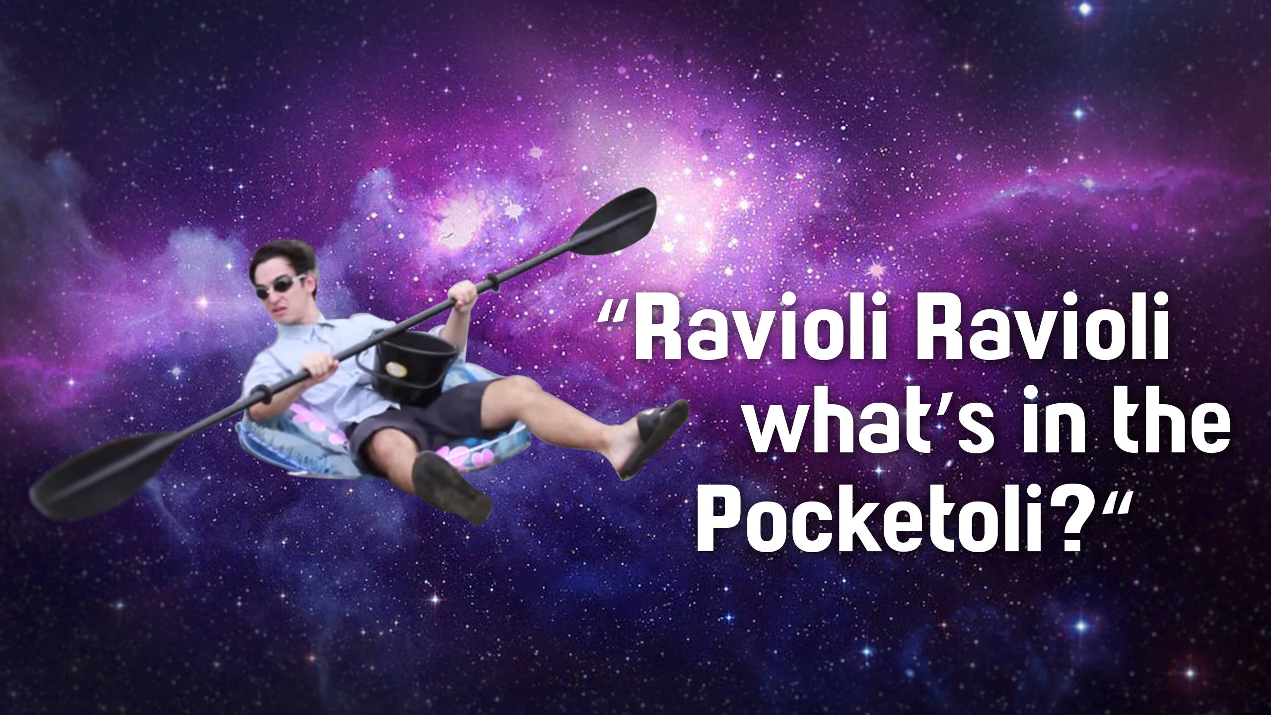Filthy Frank, Ravioli Ravioli, vibrant purple galaxy, 2K Desktop Wallpaper
