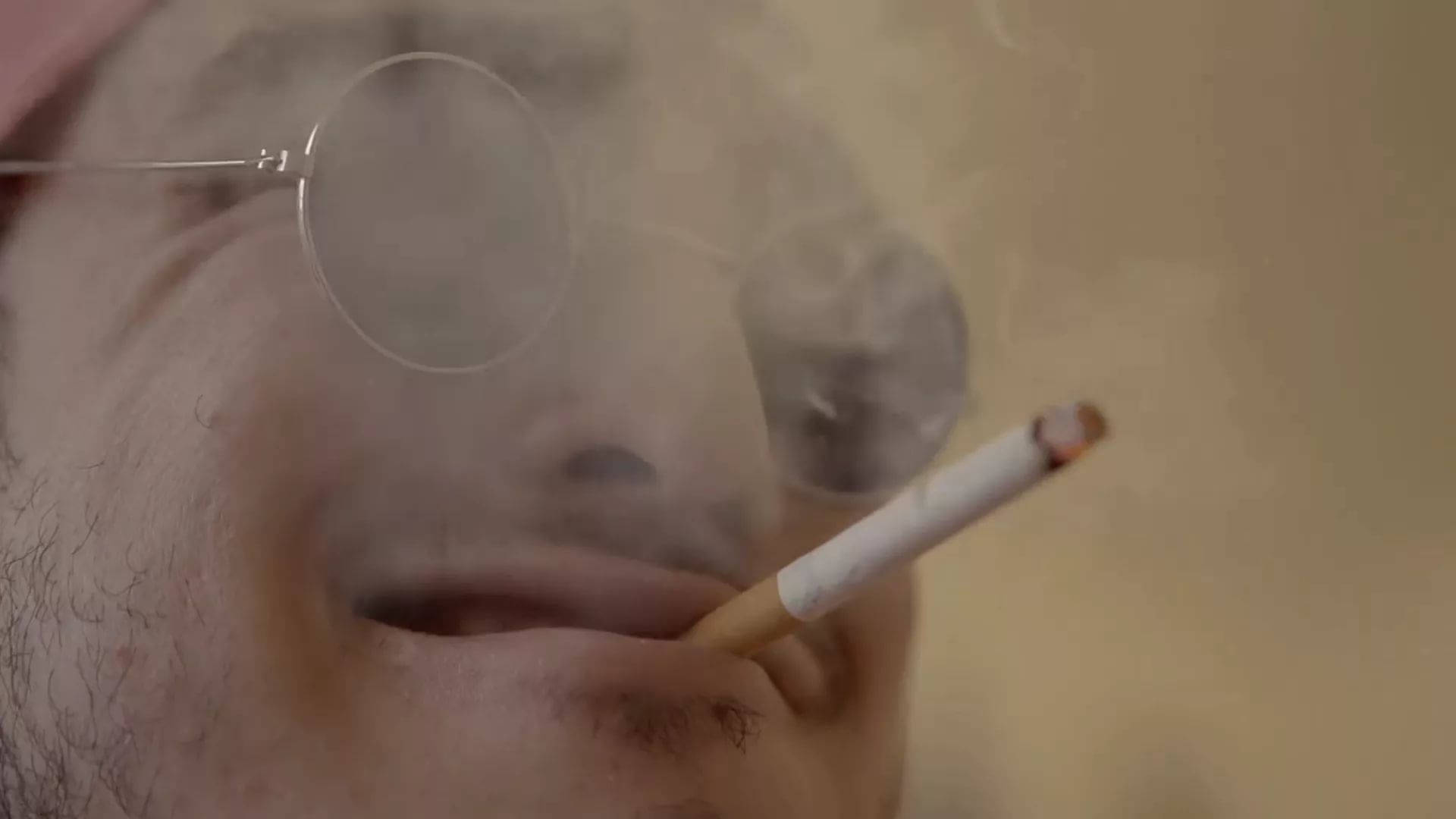 Filthy Frank, round glasses, lit cigarette, Full HD Desktop Wallpaper