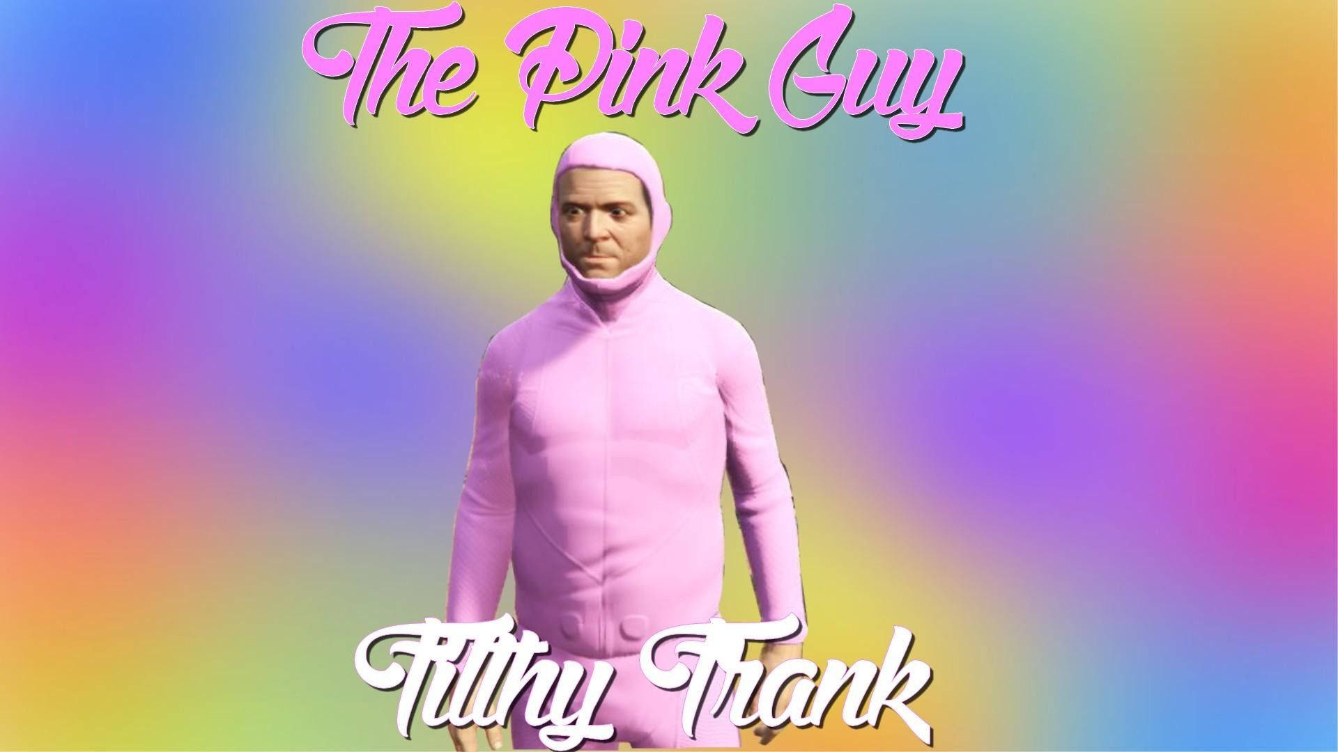 Filthy Frank, pink bodysuit, rainbow gradient background, Full HD Desktop Wallpaper