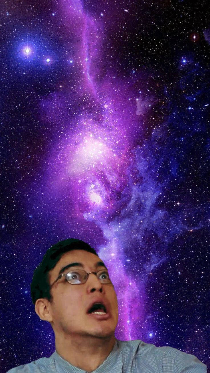 Filthy Frank, cosmic nebula, vibrant purple, HD Phone Wallpaper