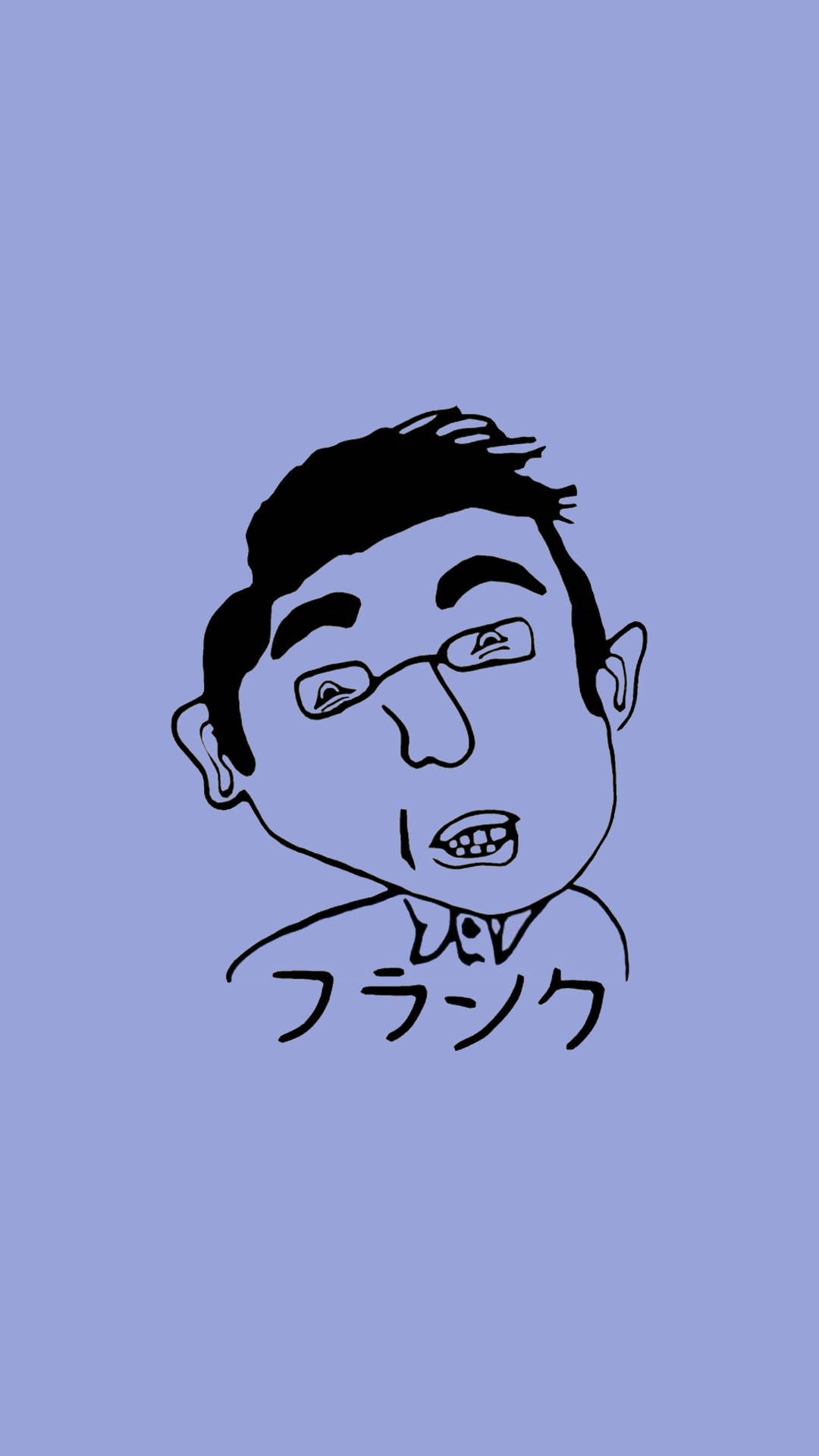 Filthy Frank, black line drawing, glasses, Full HD Phone Wallpaper