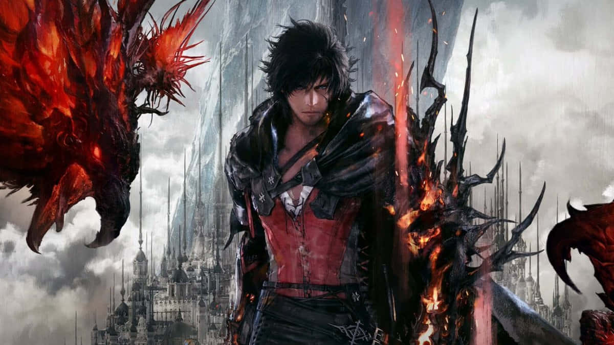 Final Fantasy 16, hero, dragon, SD Desktop Wallpaper