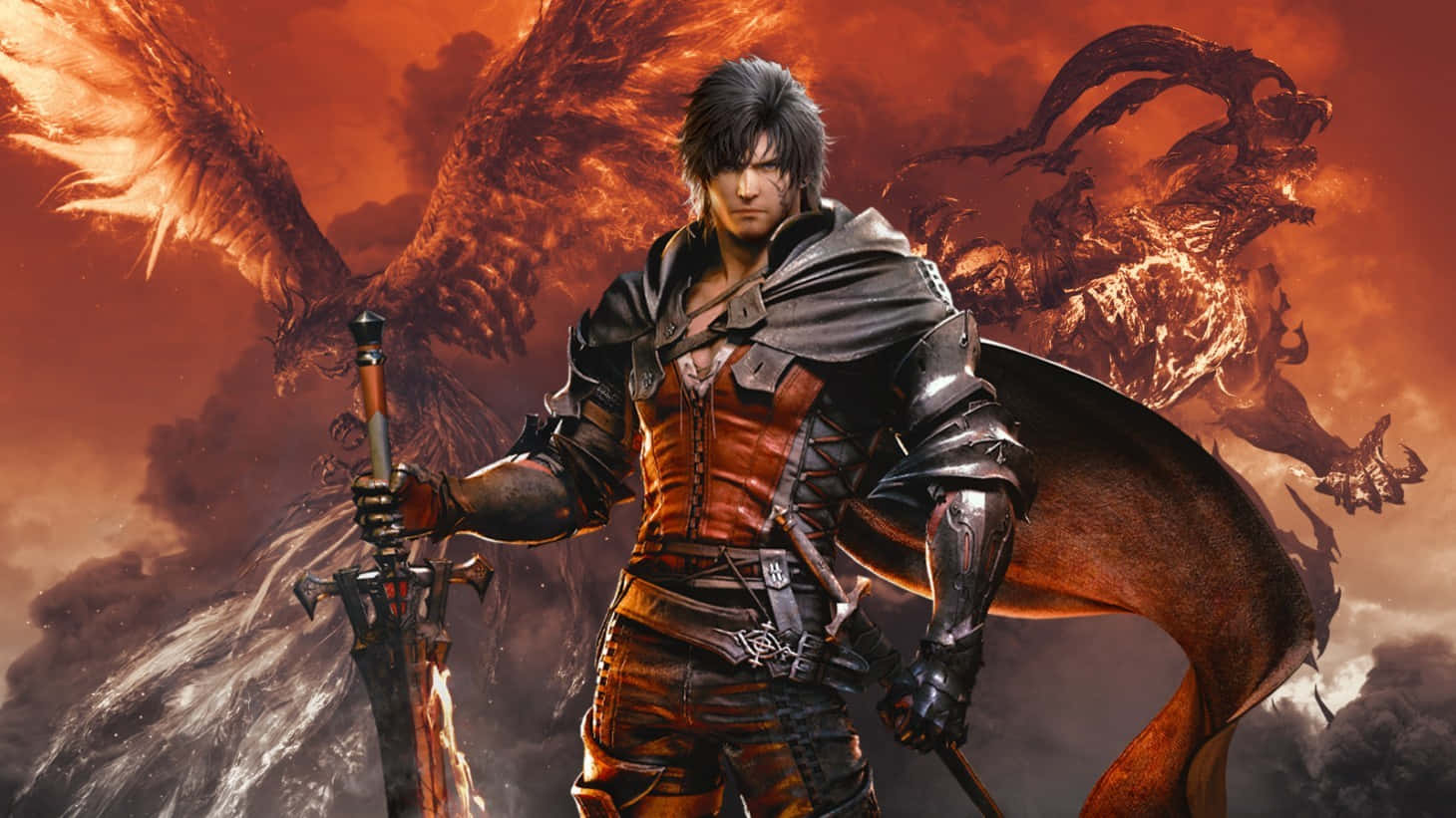 Final Fantasy 16, warrior, dark armor, HD Desktop Wallpaper