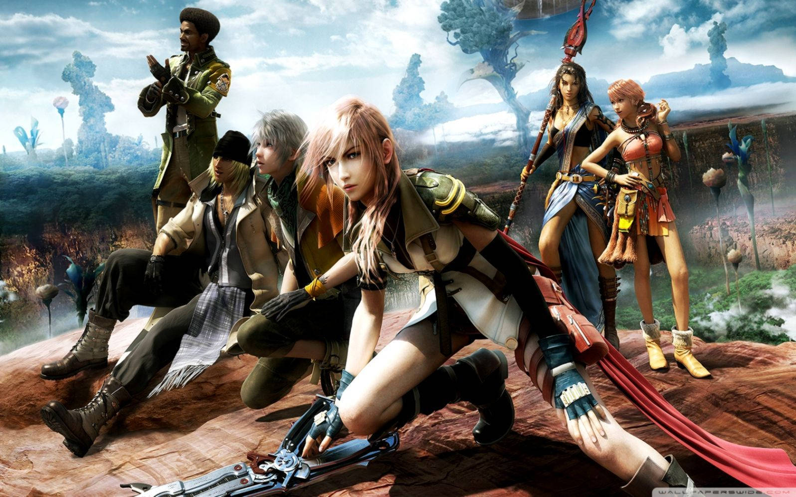 Final Fantasy, fantasy adventurers, detailed armor, HD Desktop Wallpaper