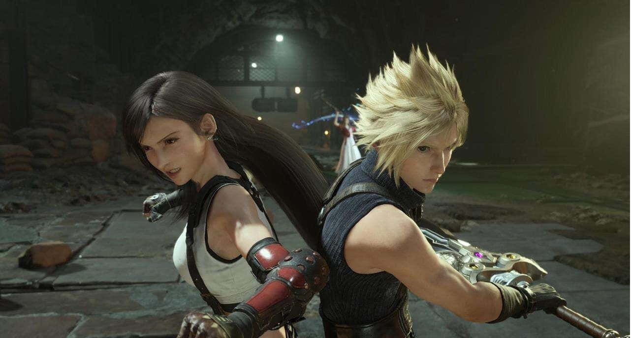 Final Fantasy 7 Rebirth, characters, back to back, HD Desktop Wallpaper