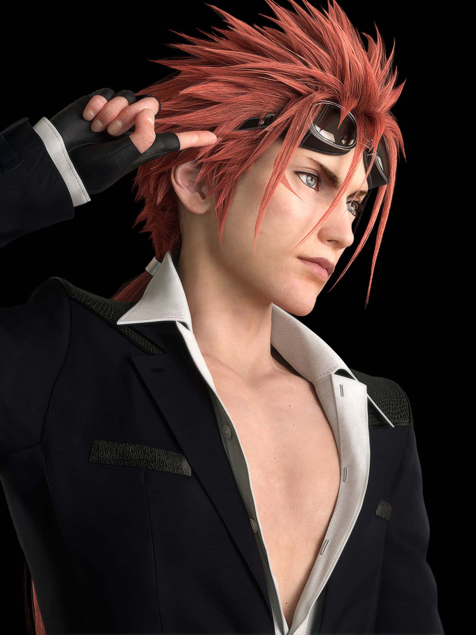 Final Fantasy 7 Remake, character, spiky red hair, Full HD Phone Wallpaper