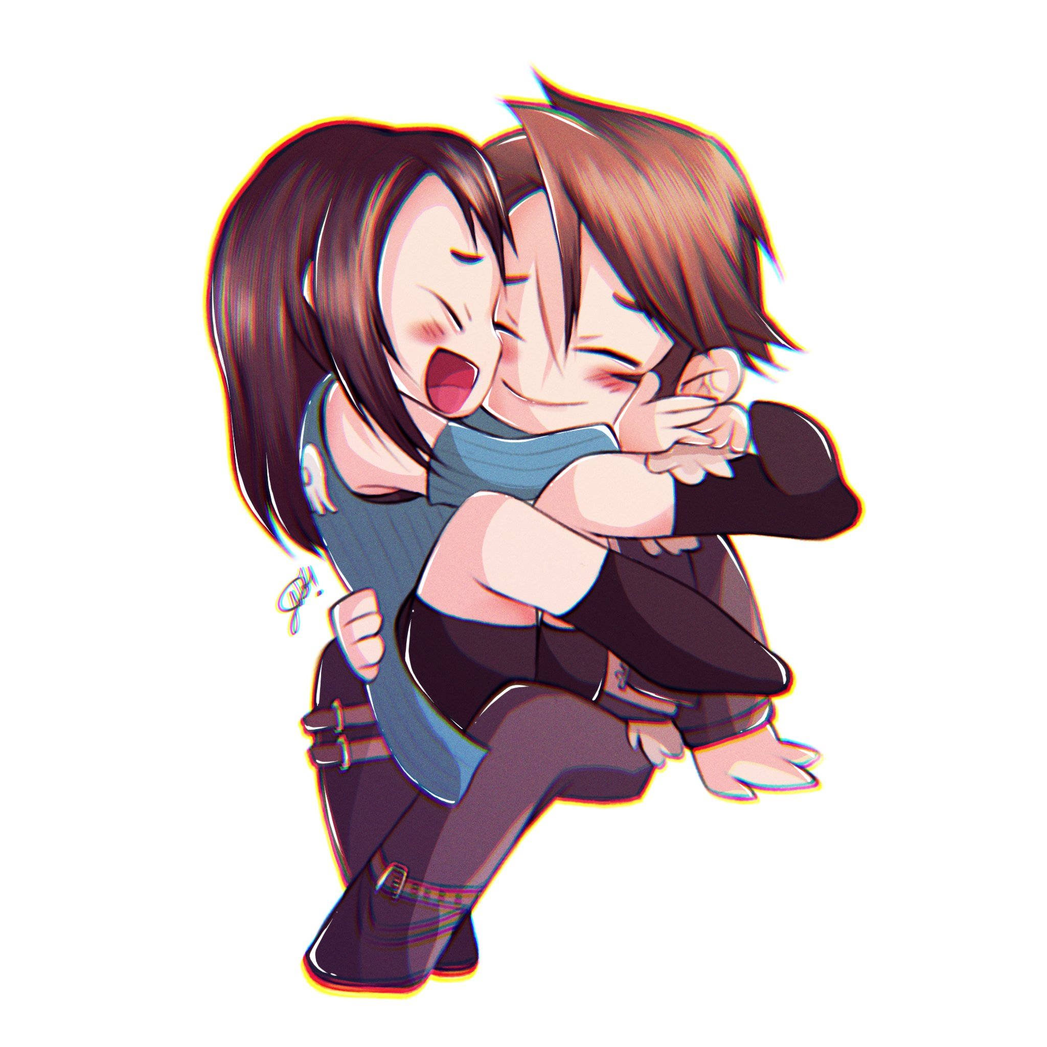 Final Fantasy 8, chibi, anime characters, Full HD Desktop Wallpaper