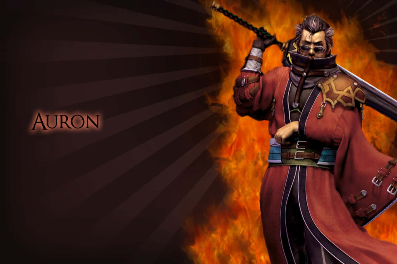 Auron, giant sword, red coat, HD Desktop Wallpaper