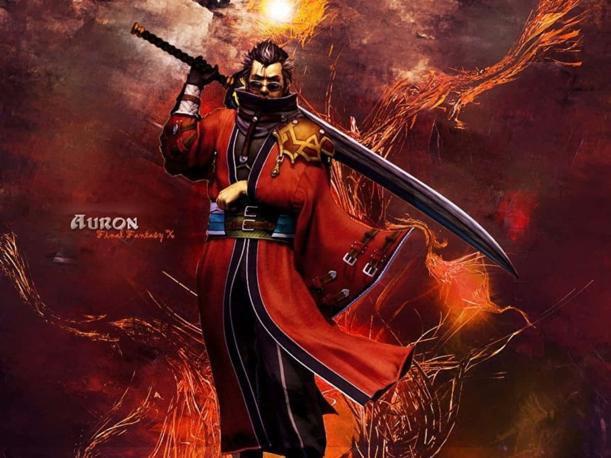 Final Fantasy X, Auron, large sword, SD Desktop Wallpaper