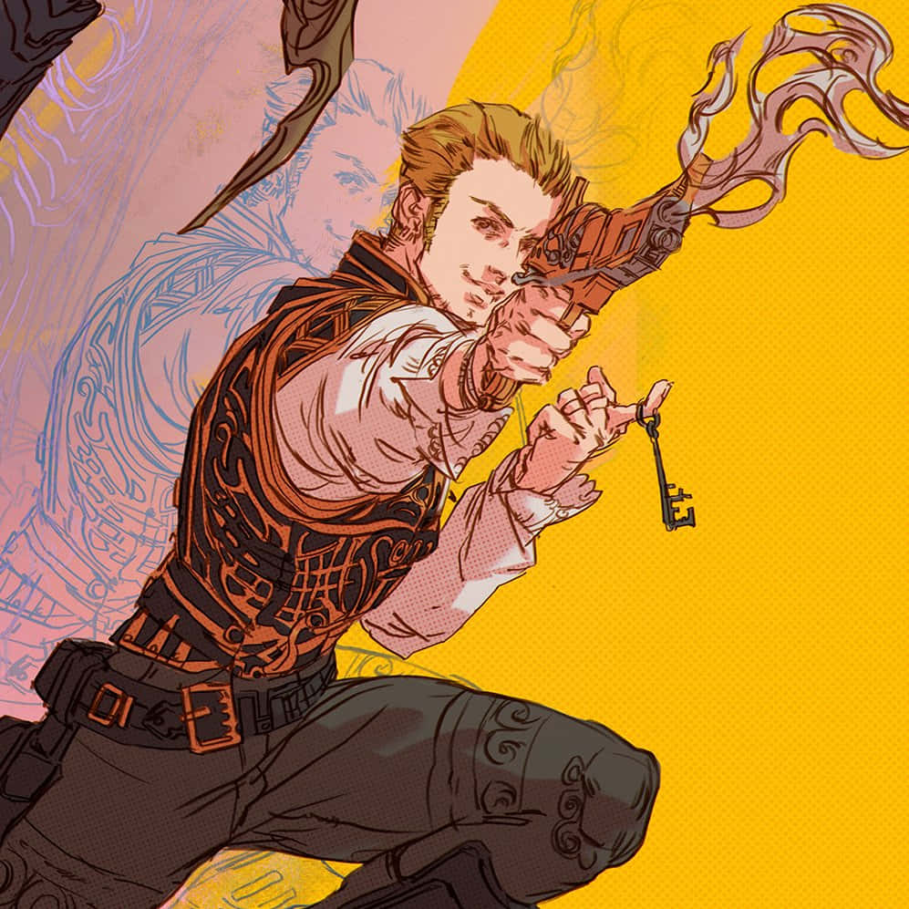 Balthier, Final Fantasy, steampunk weapon, SD Desktop Wallpaper