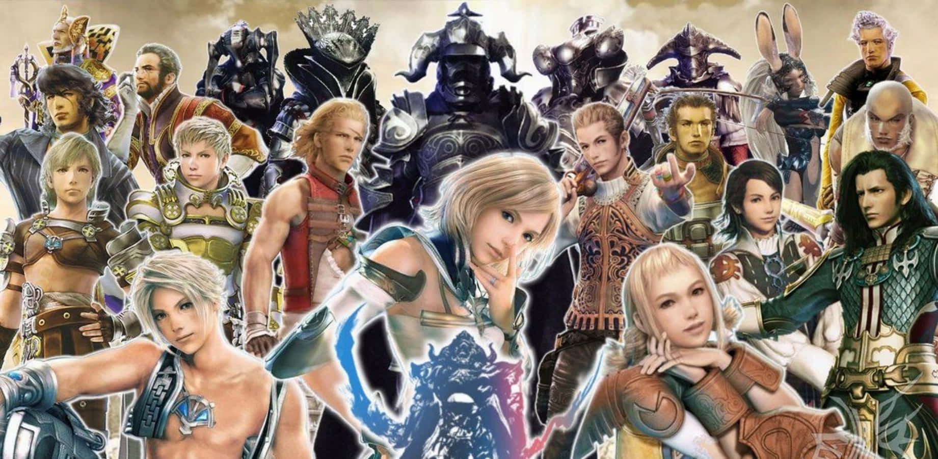 Final Fantasy Characters, cloudy sky, detailed armor, HD Desktop Wallpaper