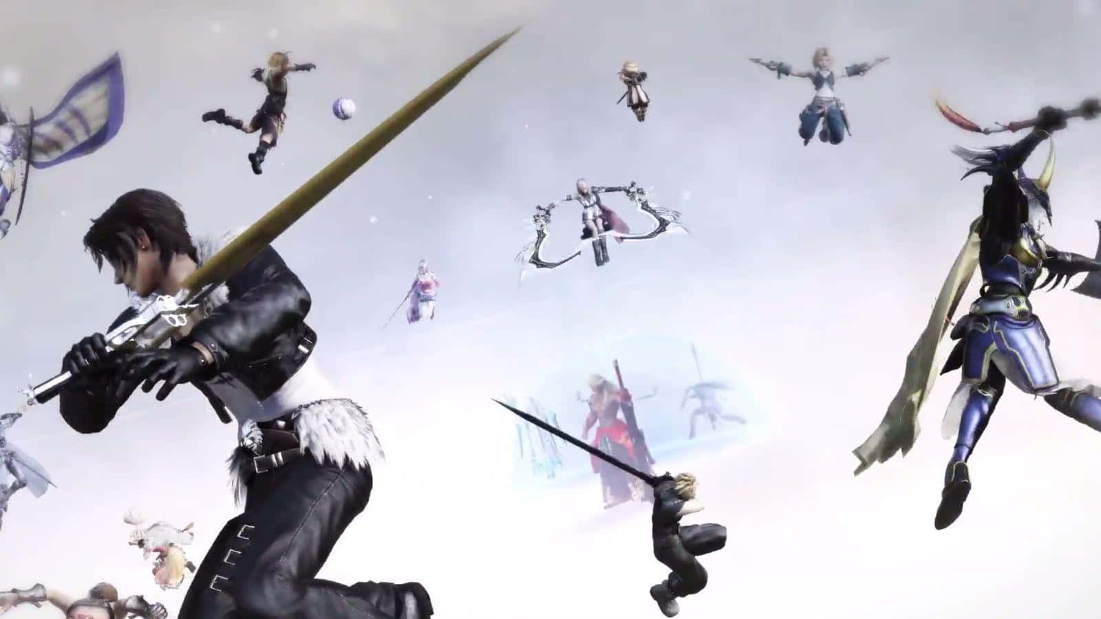 Dissidia Final Fantasy, anime characters, swords, HD Desktop Wallpaper