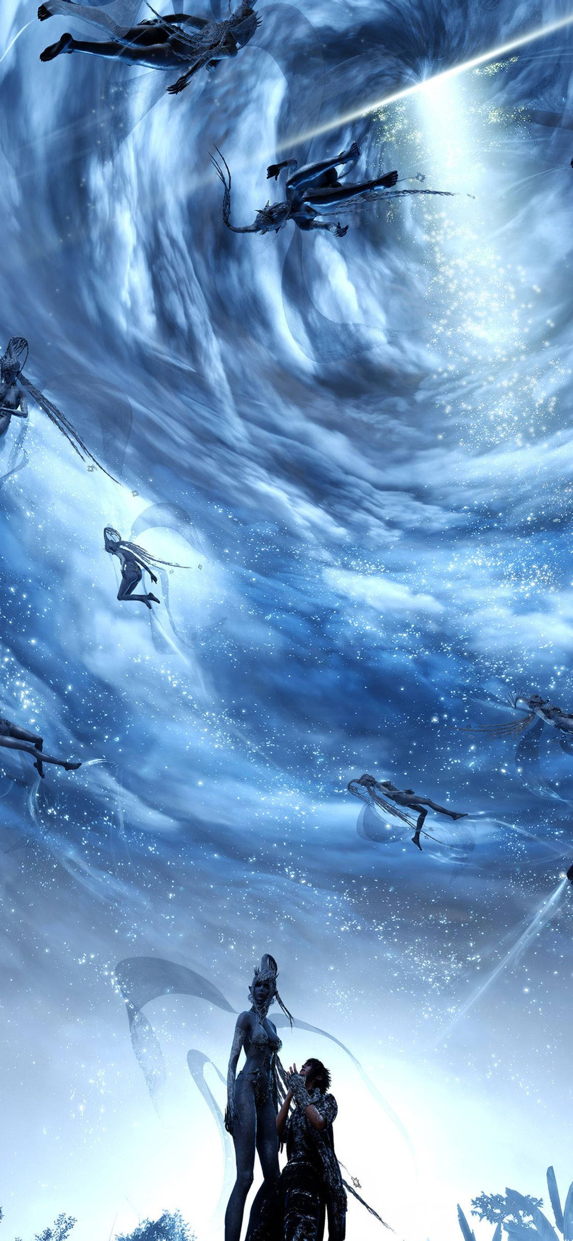 Final Fantasy, iPhone, cosmic vortex, Full HD Phone Wallpaper