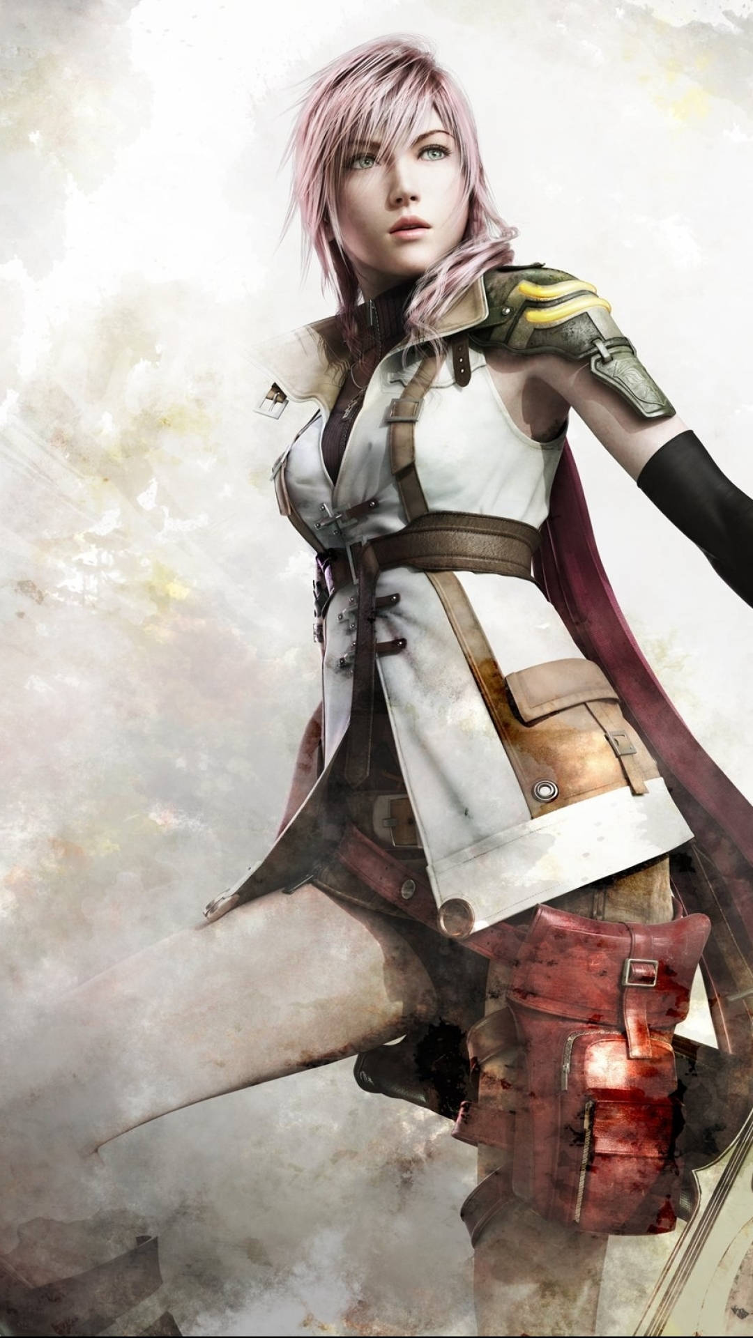 Final Fantasy, iPhone, pink-haired warrior, Full HD Phone Wallpaper