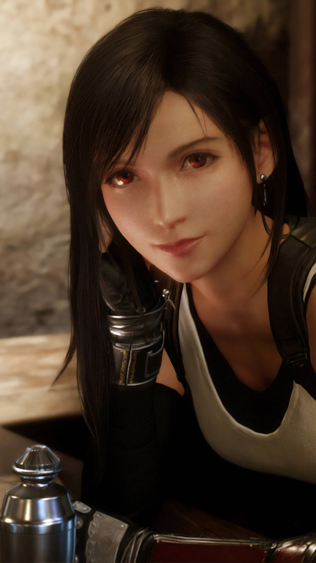 Final Fantasy, iPhone, dark-haired anime woman, Full HD Phone Wallpaper