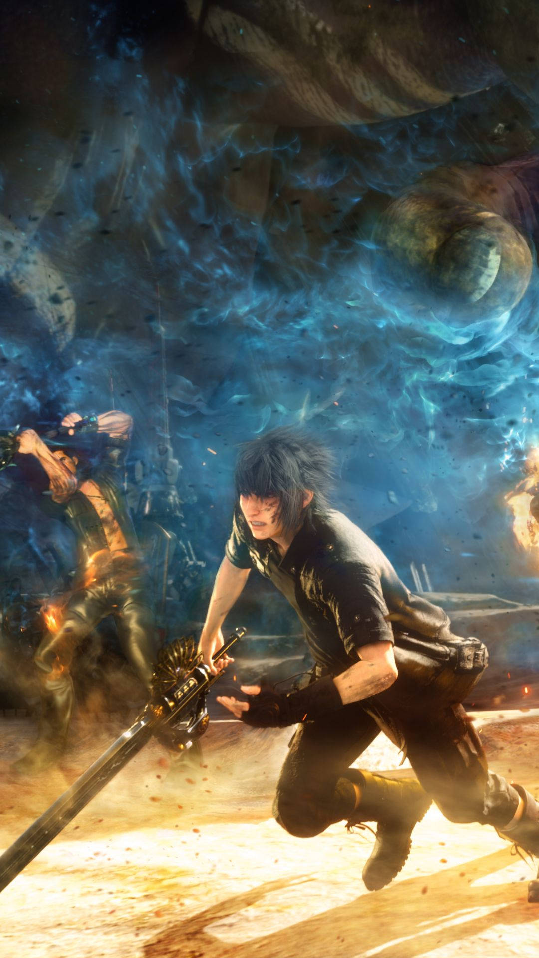Final Fantasy, warrior, black hair, Full HD Phone Wallpaper