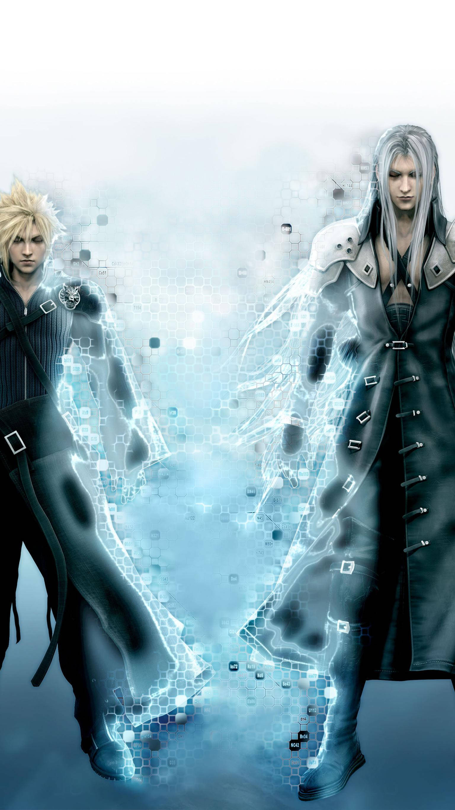 Final Fantasy, iPhone, anime characters, 2K Phone Wallpaper