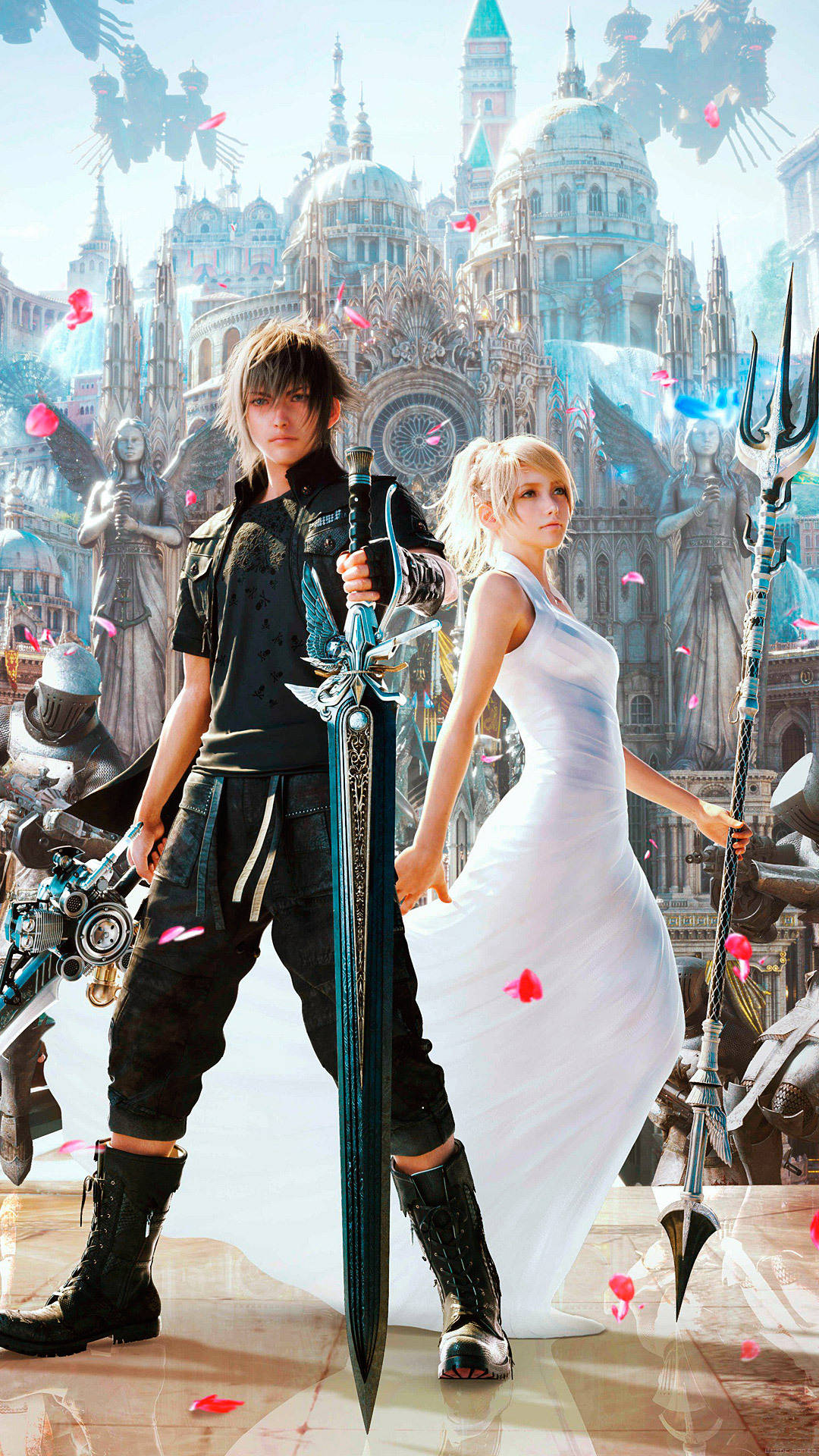 Final Fantasy, iPhone, anime characters, Full HD Phone Wallpaper