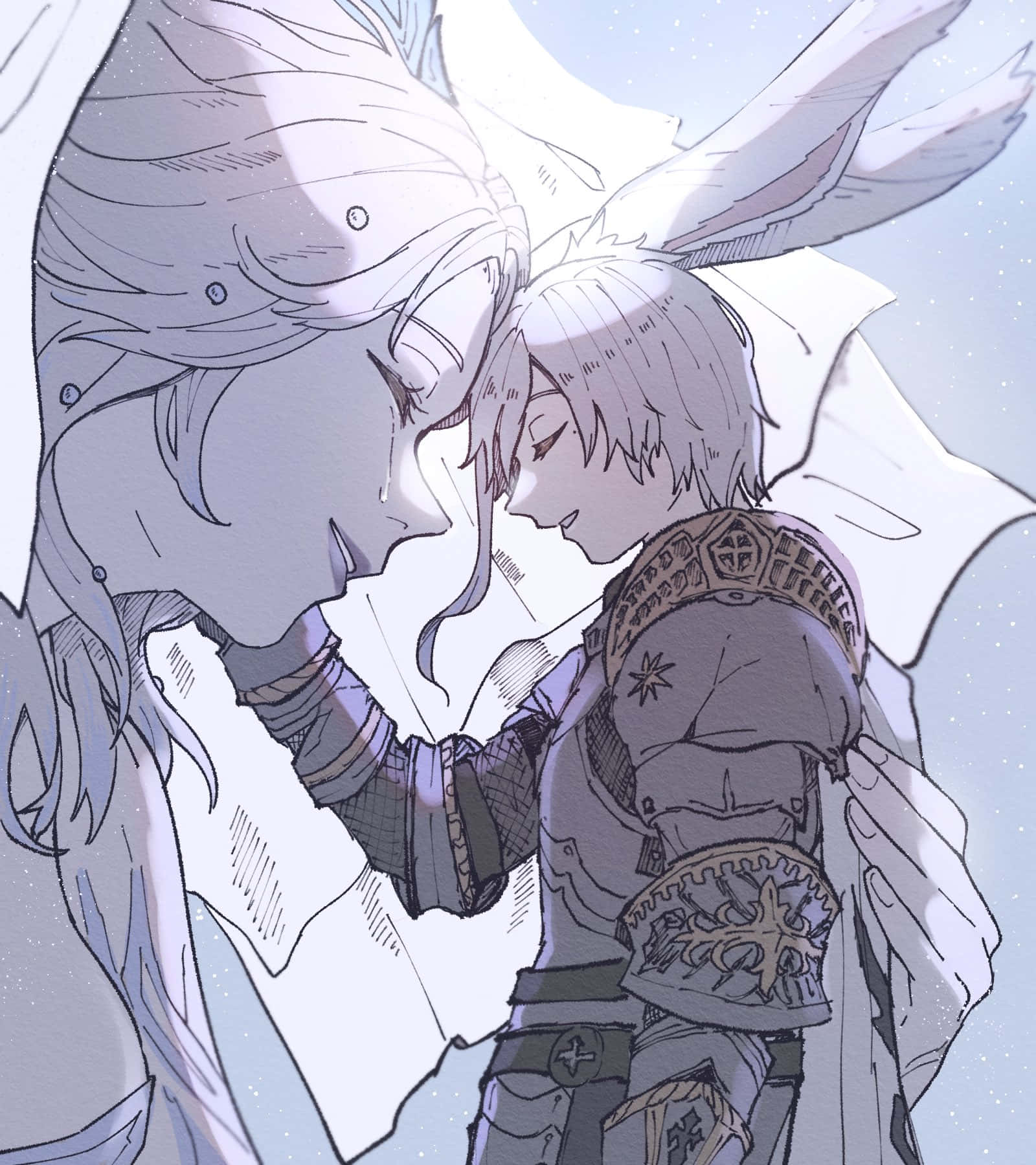 Final Fantasy Paladin, winged figure, knight in ornate armor, HD Phone Wallpaper