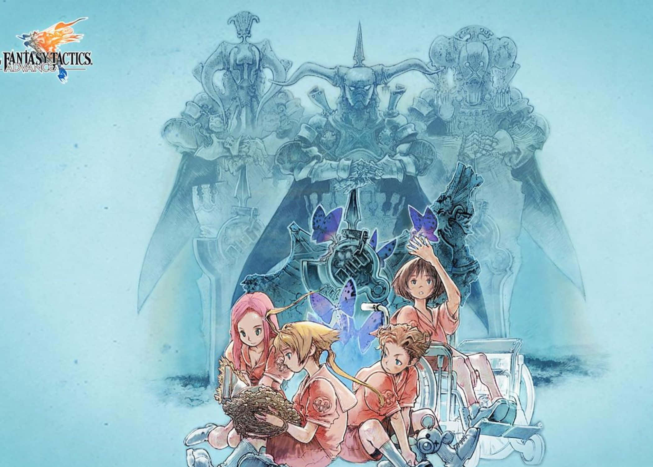 Final Fantasy Tactics, anime girls, pink uniforms, Full HD Desktop Wallpaper
