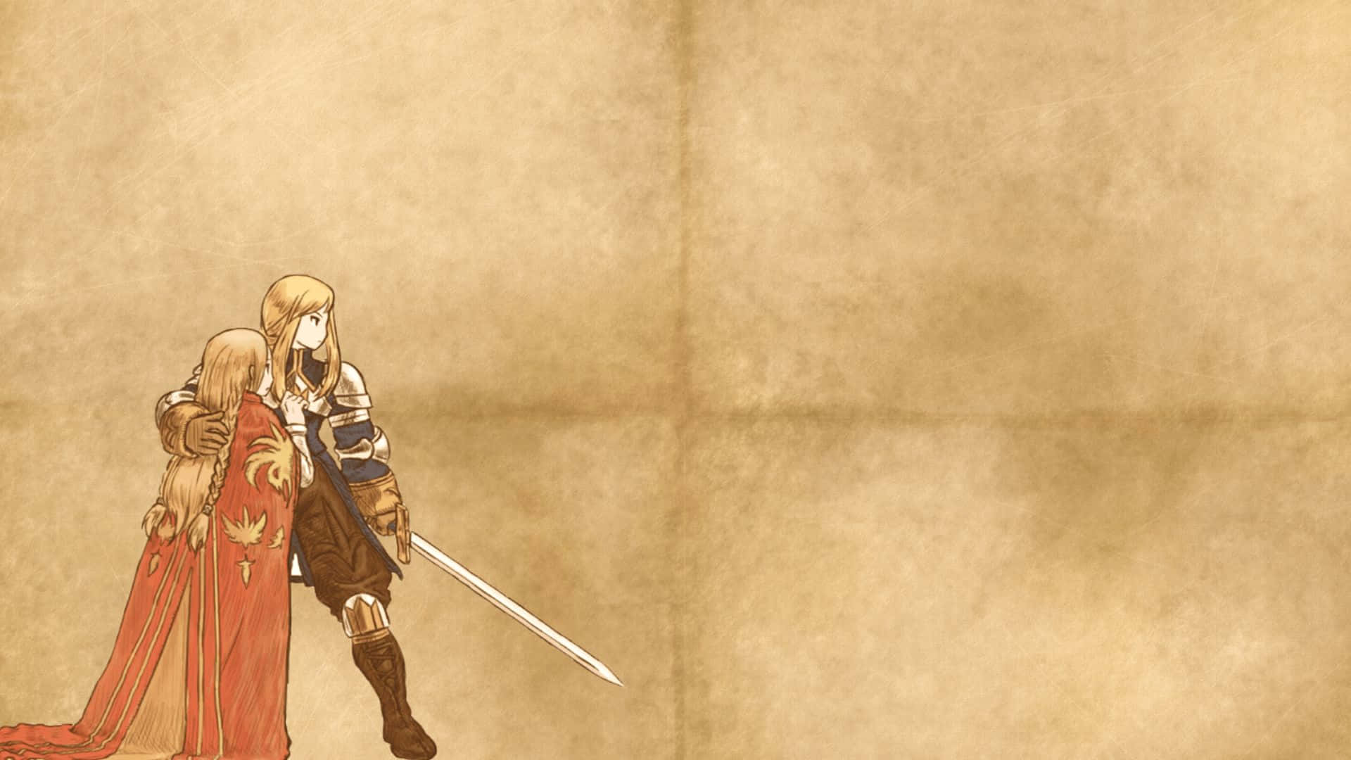 Final Fantasy Tactics, knight in armor, robed figure, Full HD Desktop Wallpaper