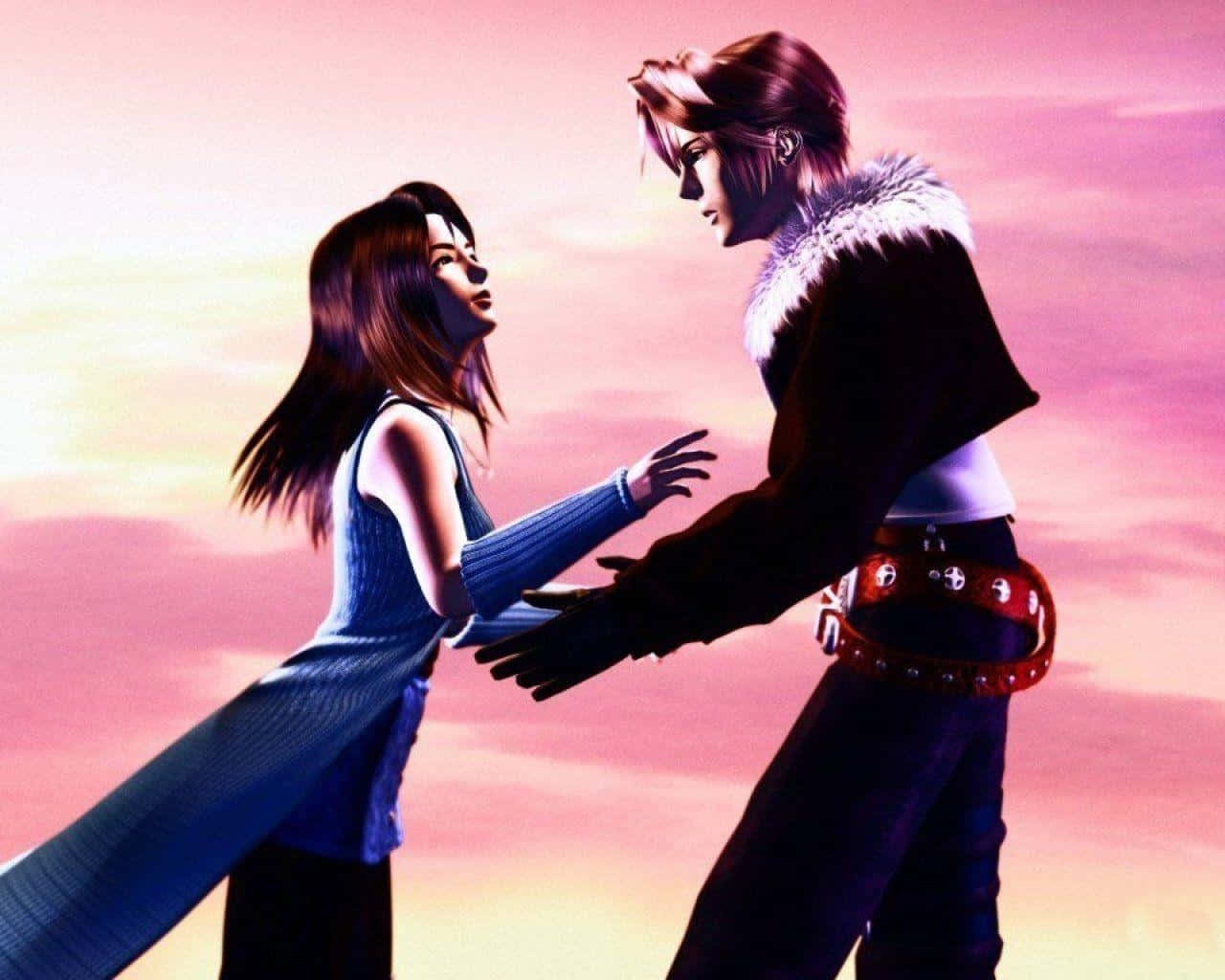Final Fantasy VIII, battle scene, anime characters, HD Desktop Wallpaper
