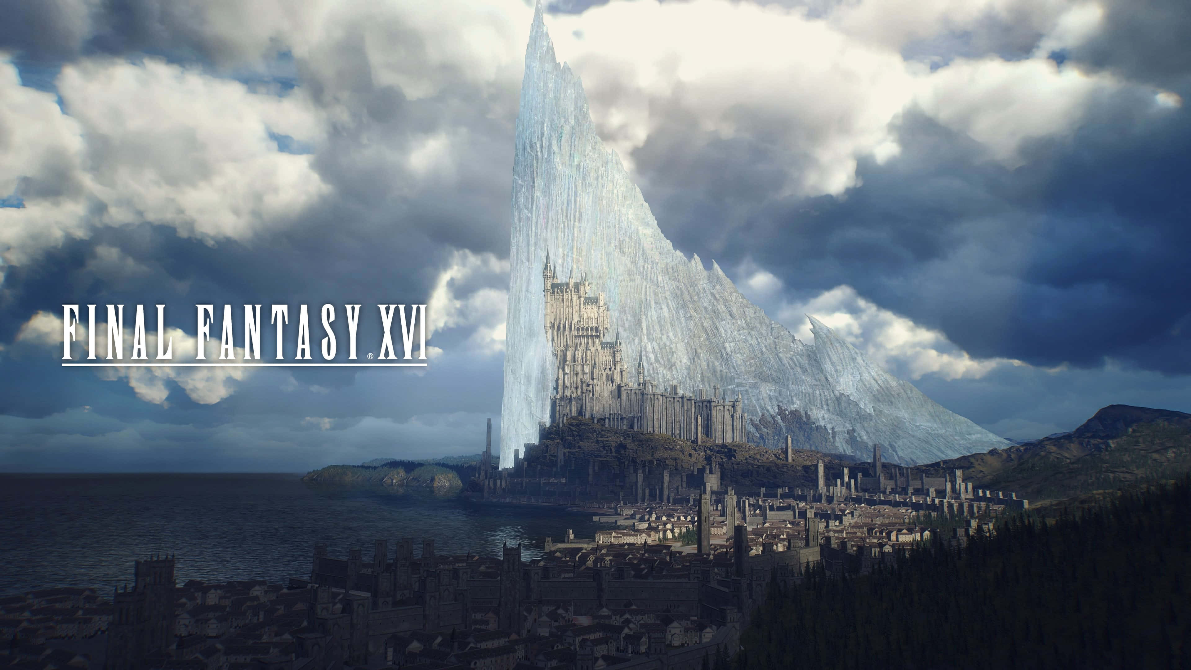 Final Fantasy X V I, crystalline castle, ice spire, 4K Desktop Wallpaper