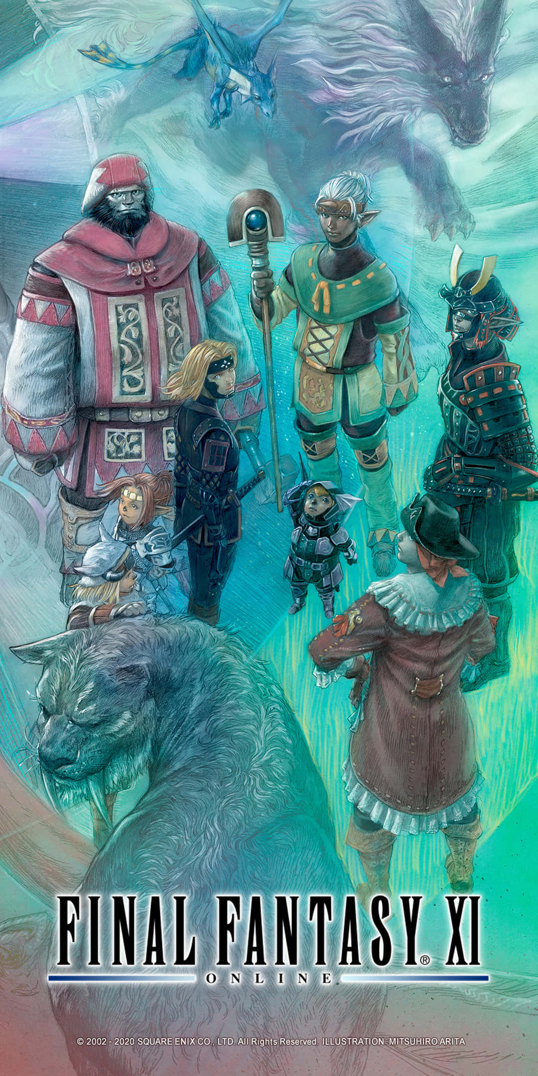 Final Fantasy X I, fantasy artwork, diverse characters, Full HD Phone Wallpaper