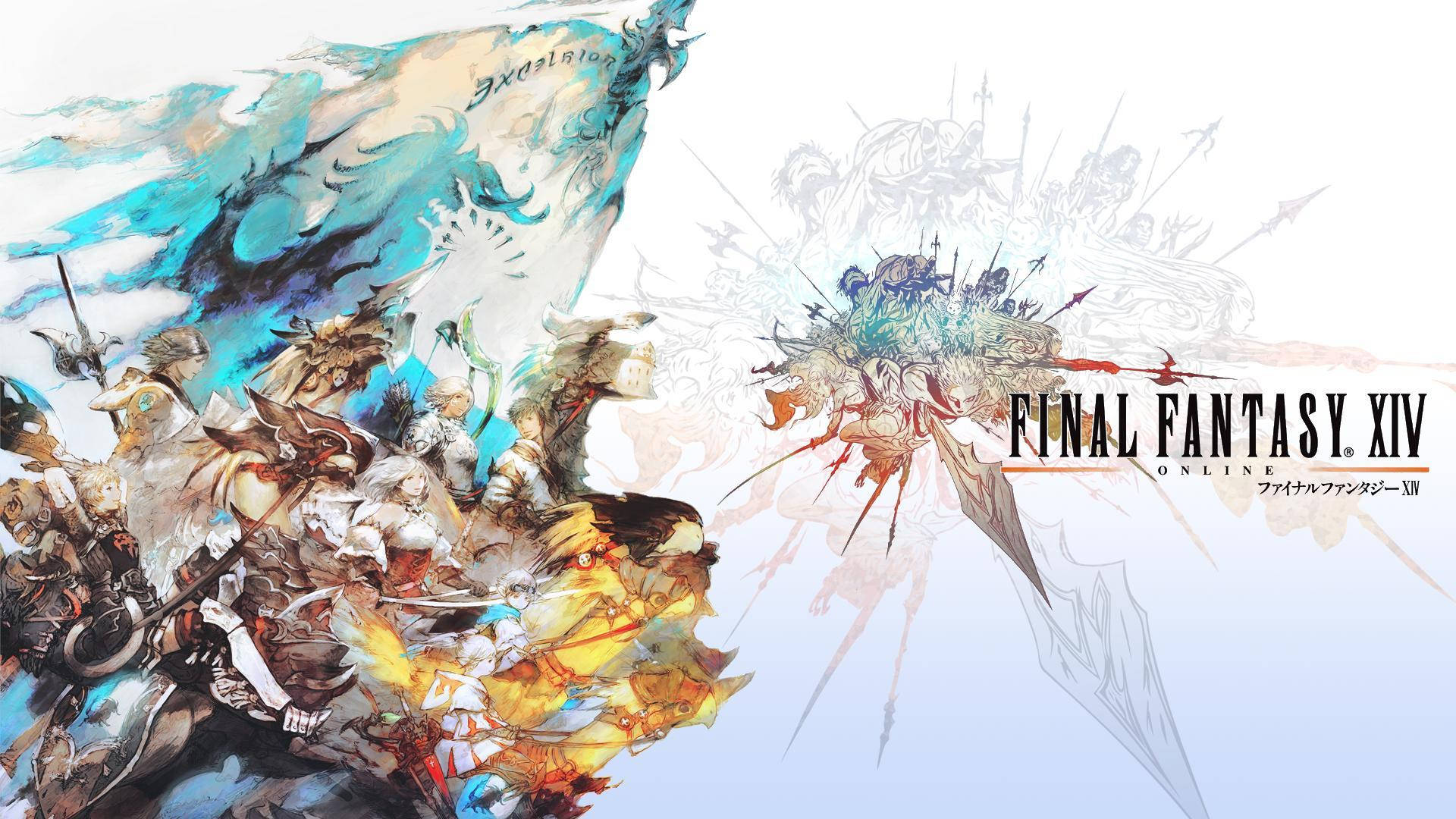Final Fantasy XIV, Fighters, vibrant motion, Full HD Desktop Wallpaper