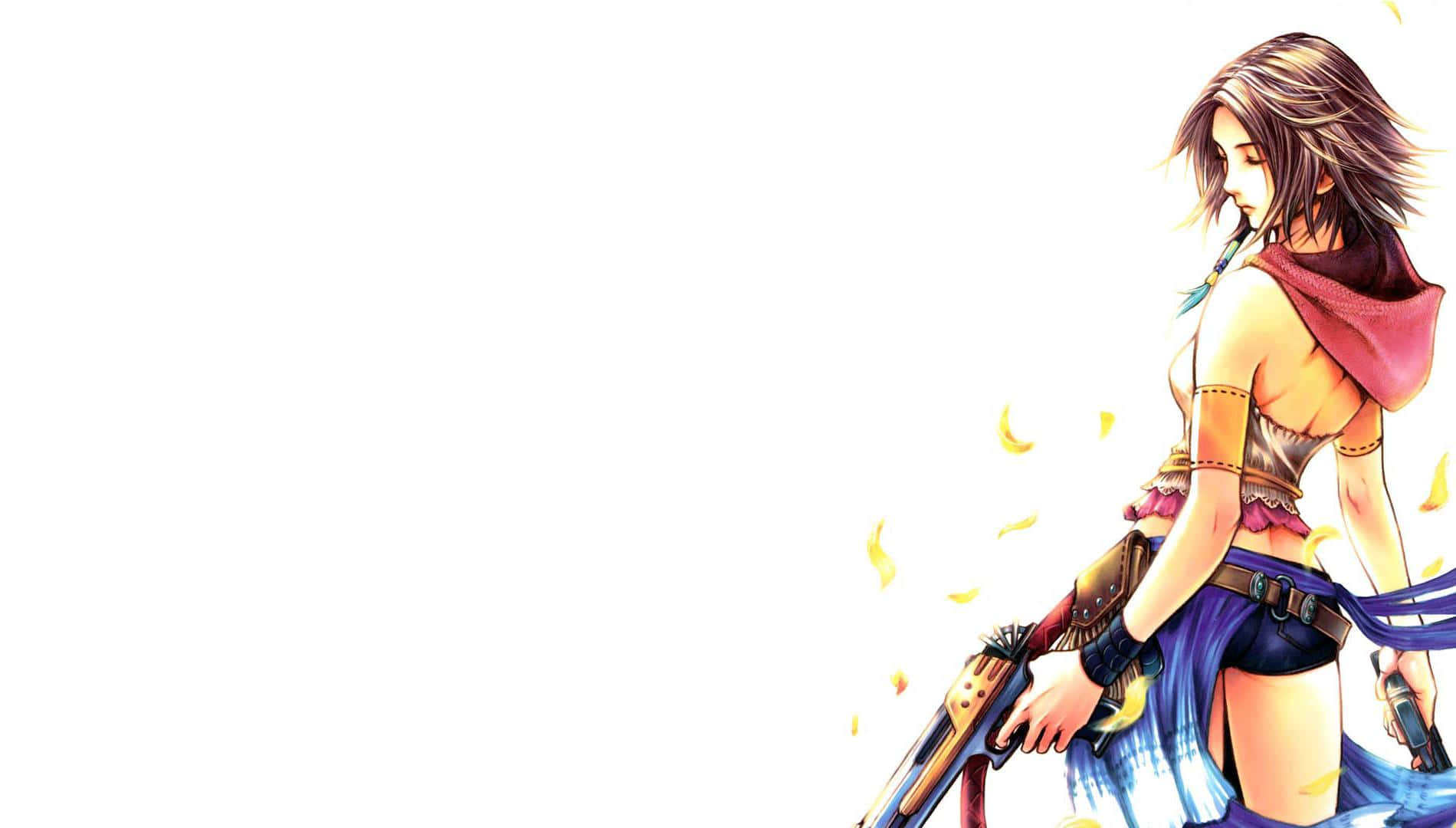 Final Fantasy Yuna, brown hair, red hood, HD Desktop Wallpaper